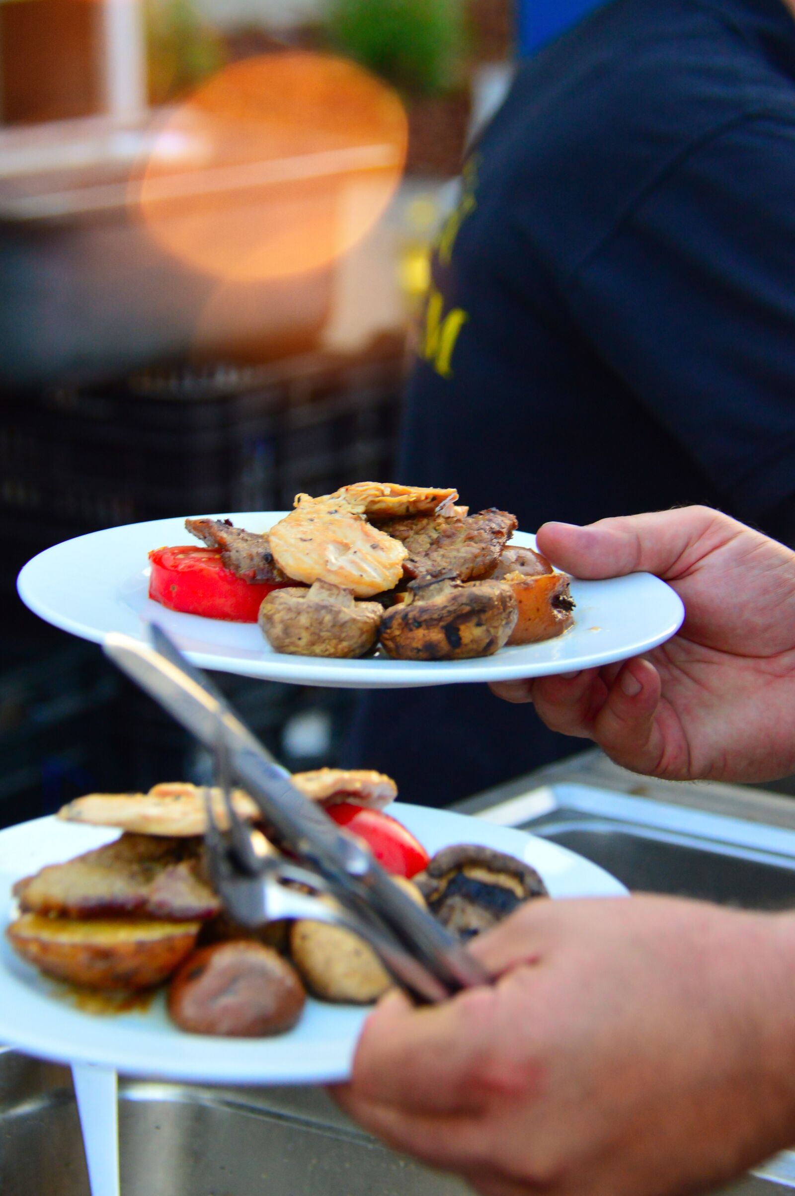 Nikon D3200 sample photo. Grill, plate, food photography