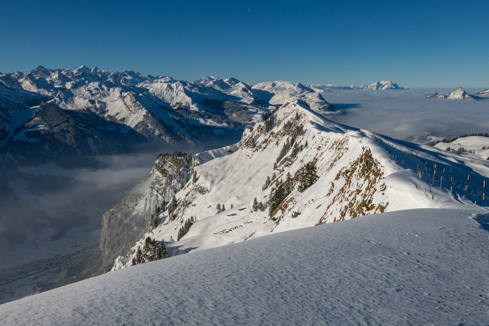 Canon PowerShot G15 sample photo. Hochybrig, ski area, winter photography