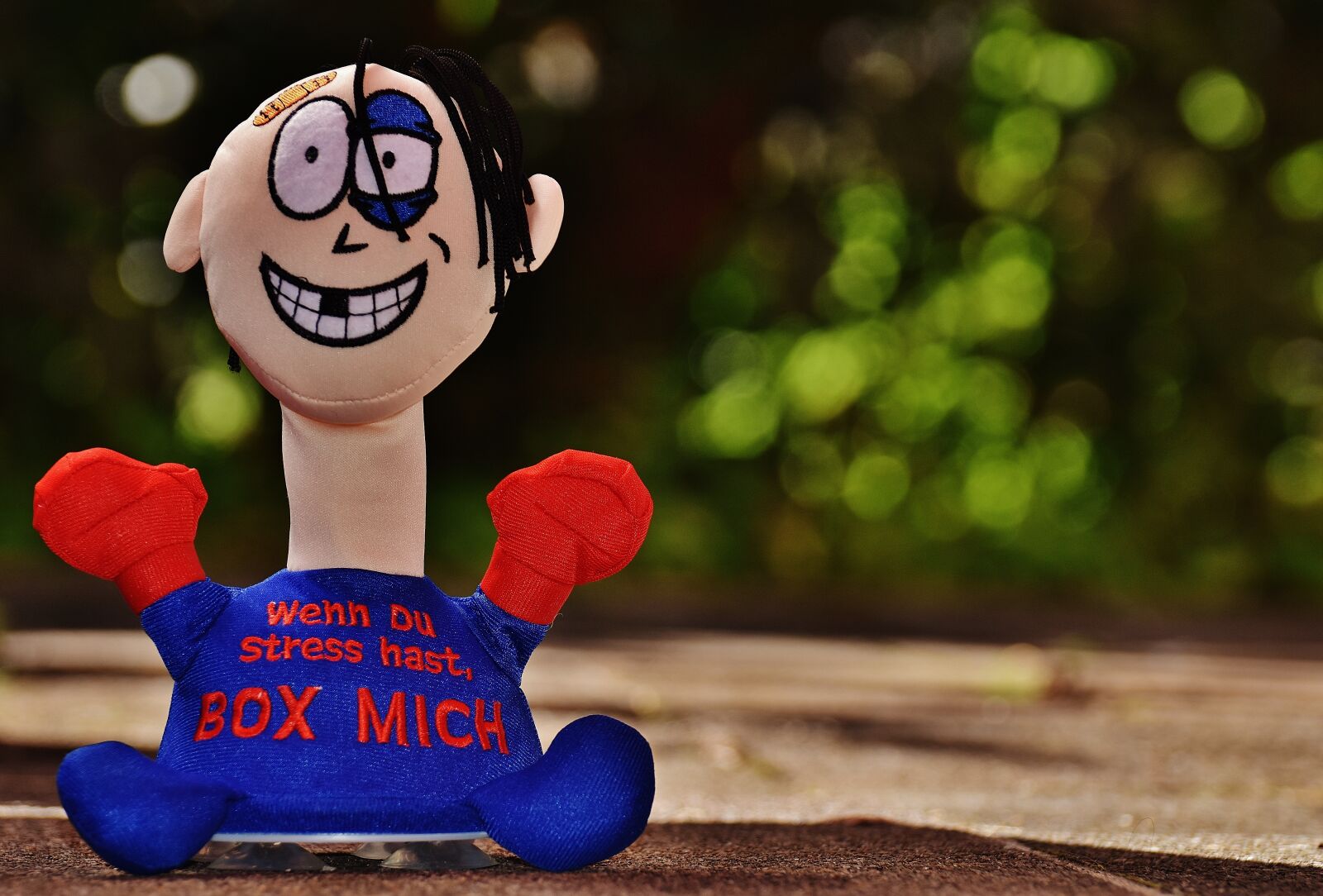 Nikon D7200 sample photo. Anti-stress-doll, box, funny photography