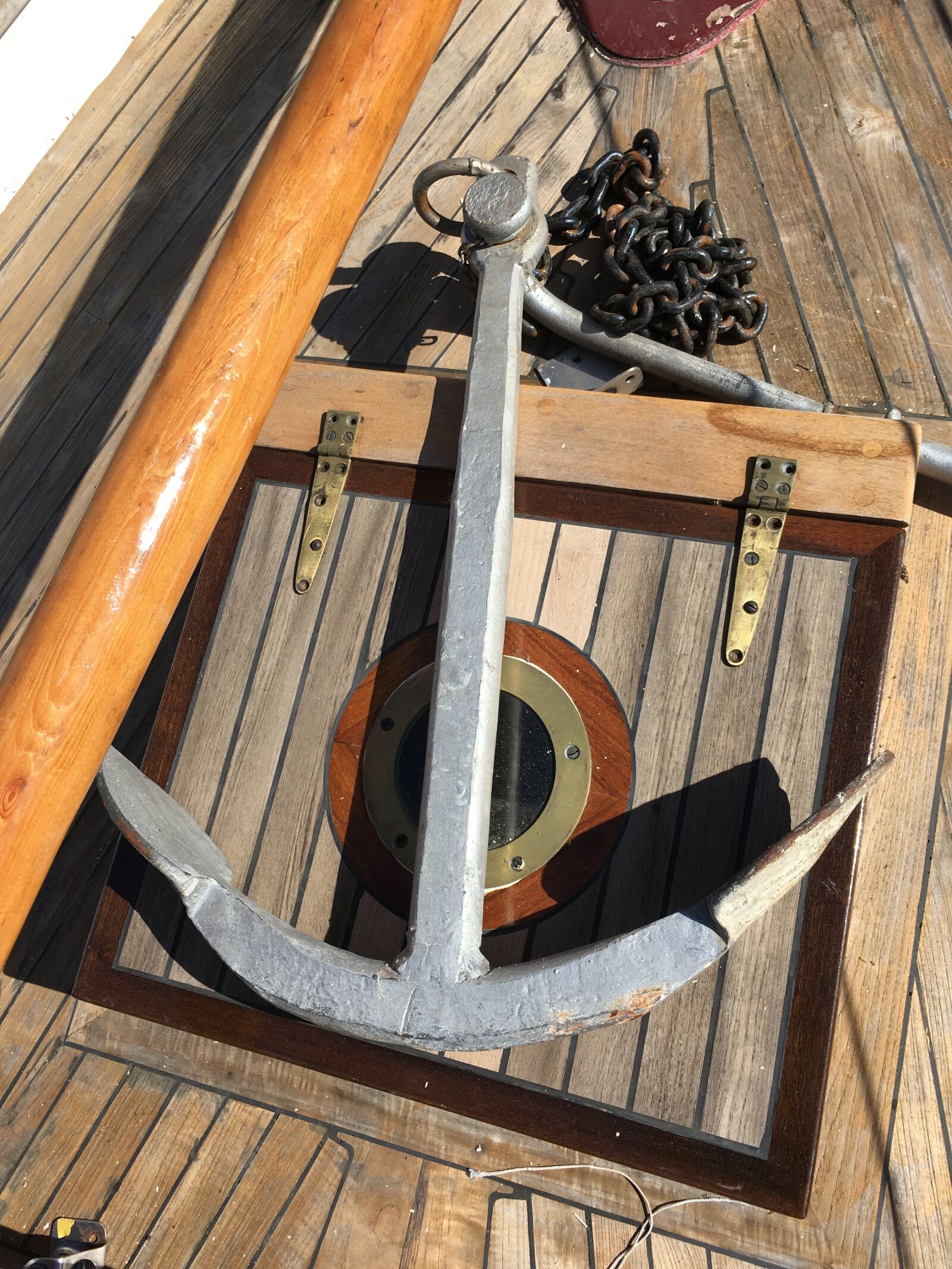 iPhone SE back camera 4.15mm f/2.2 sample photo. Anchor, boat, ship photography