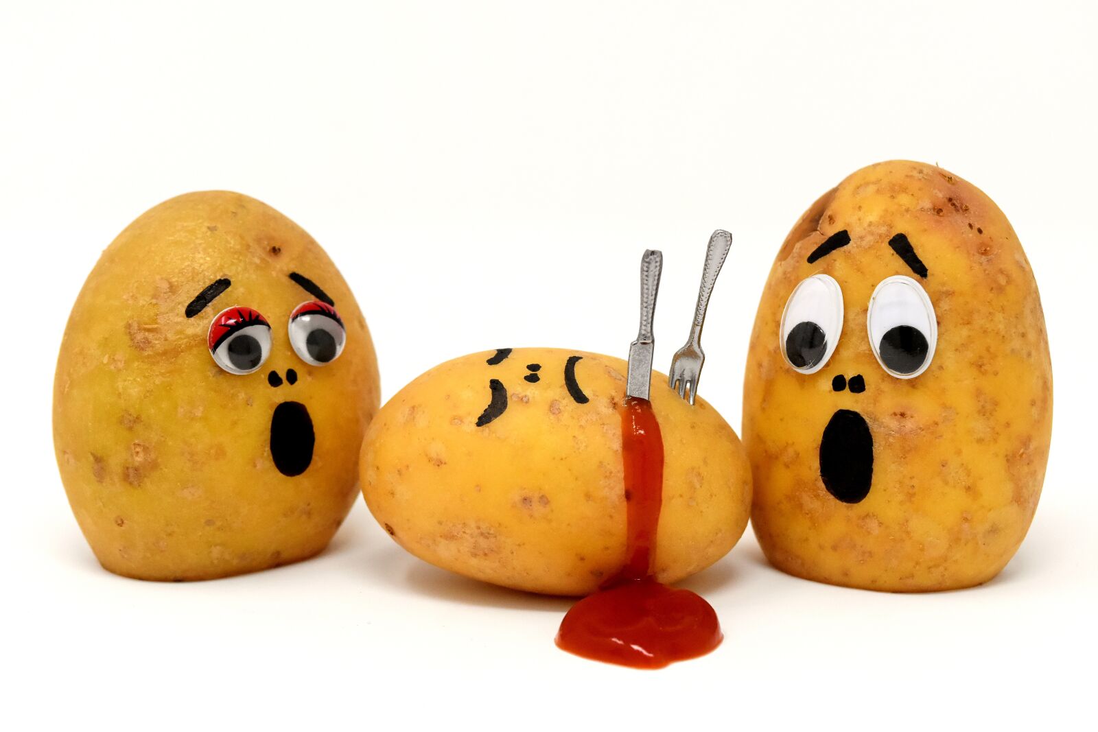 Nikon D7200 sample photo. Potatoes, ketchup, murder photography