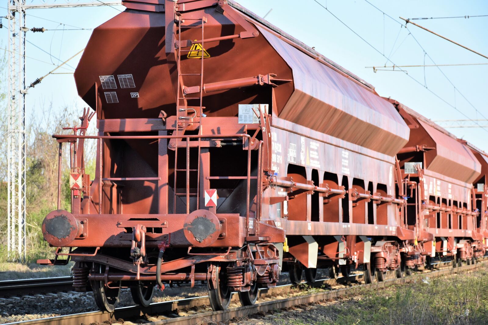 Nikon D5600 sample photo. Cargo train, last wagon photography