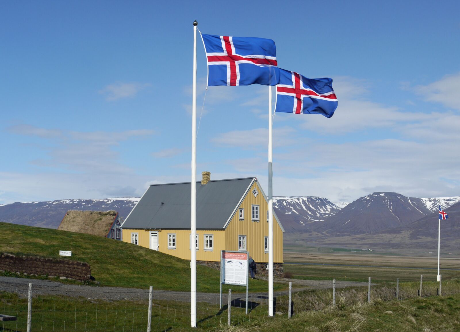 Panasonic Lumix DMC-G1 sample photo. Iceland, flags, iceland flag photography