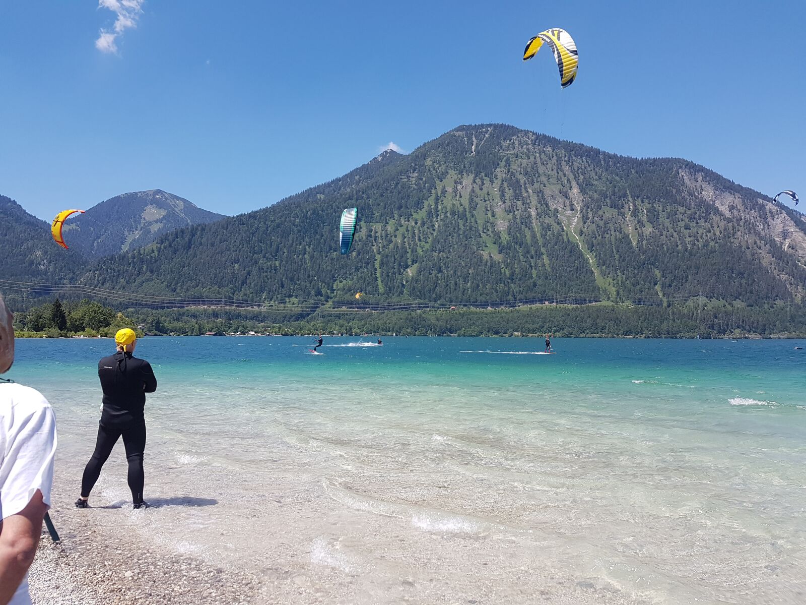 Samsung Galaxy S7 sample photo. Kite surfing, bavaria, nature photography