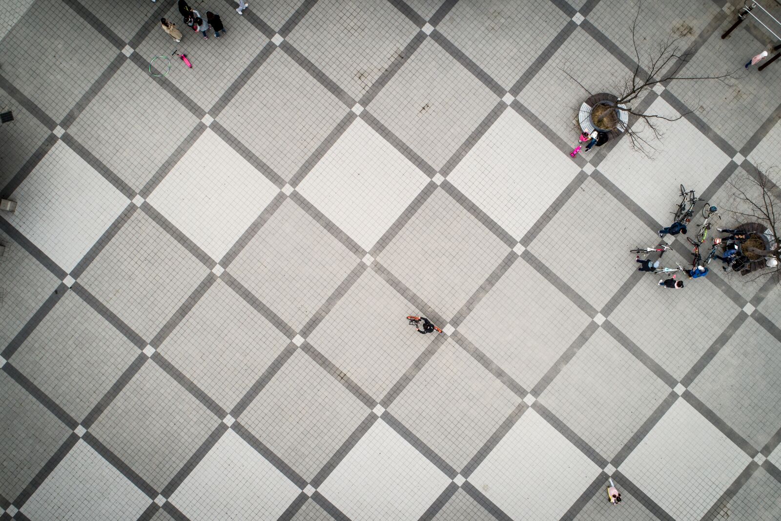 DJI FC6310 sample photo. Tile, floor, park photography