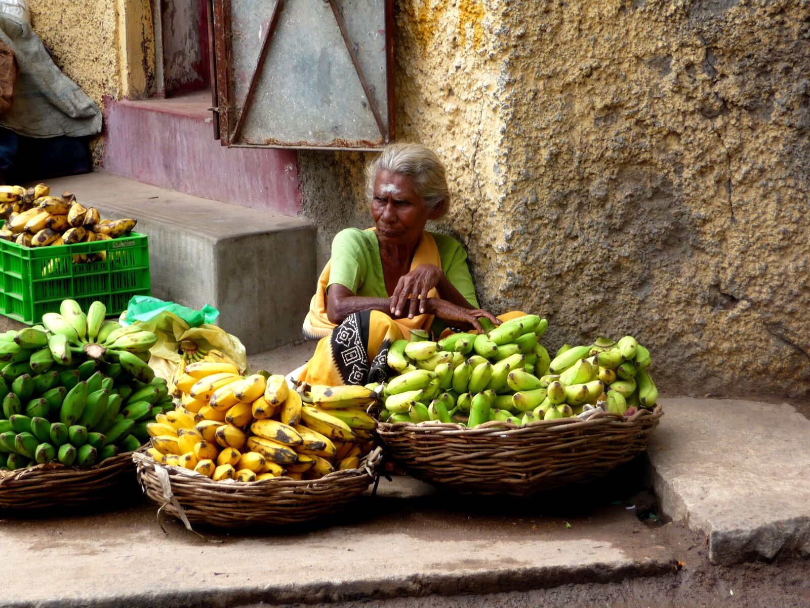 Panasonic Lumix DMC-TZ4 sample photo. India, fruit, market photography