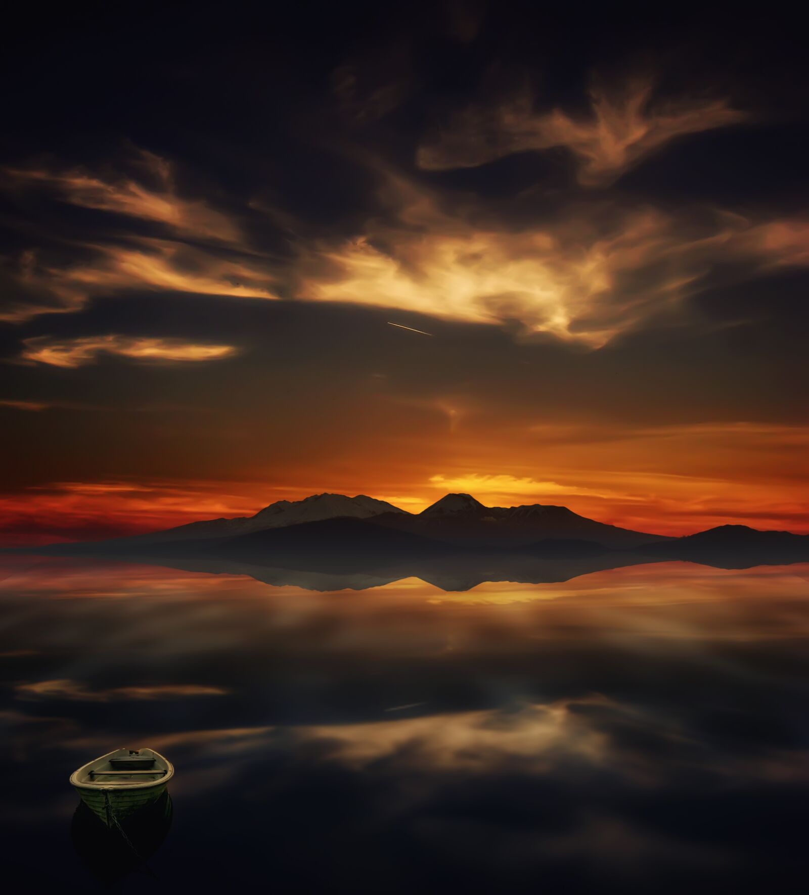 Sony DSC-H5 sample photo. Sunset, reflection, sea photography