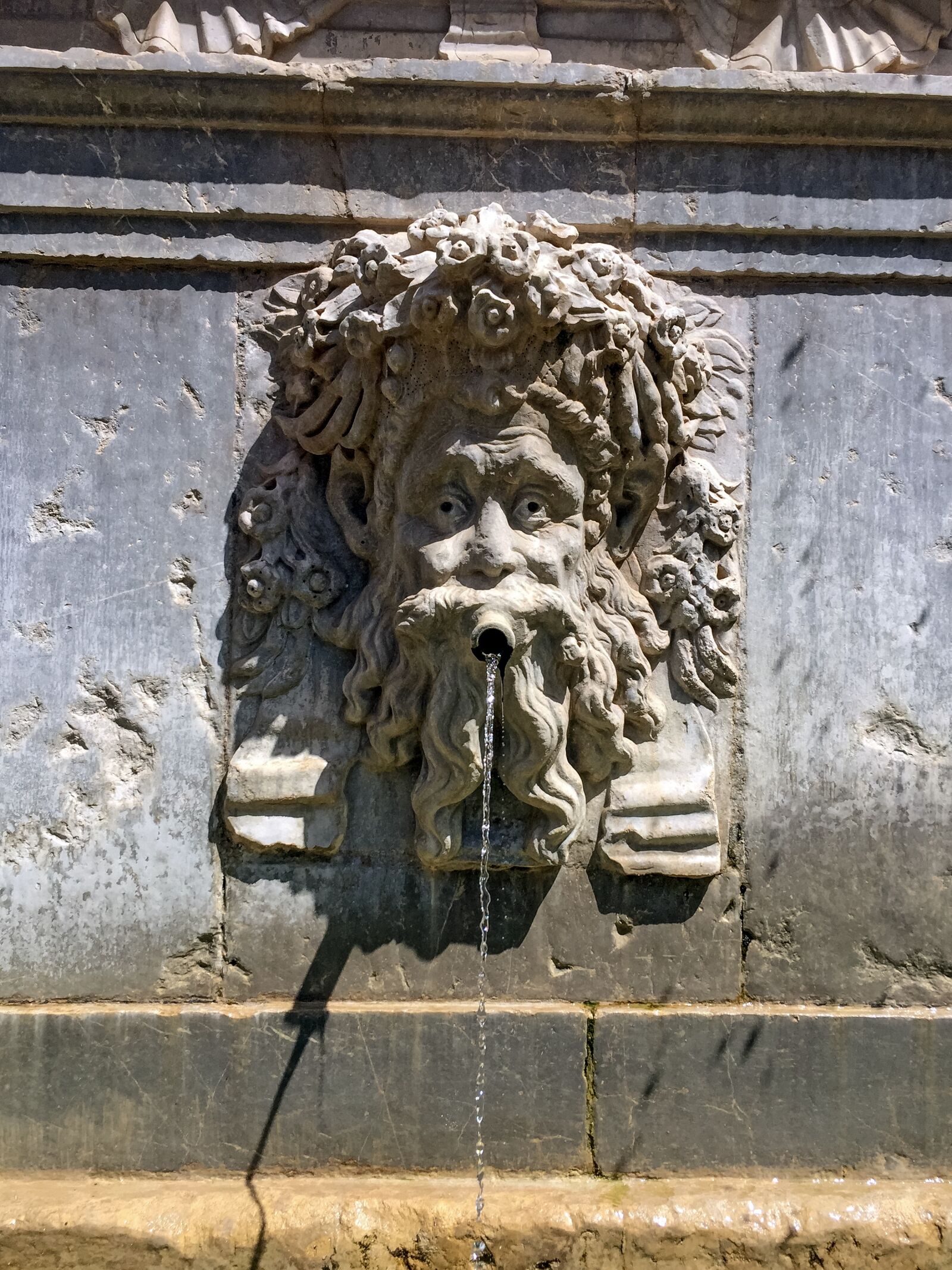 Apple iPhone 6 sample photo. Fountain, water, stone photography