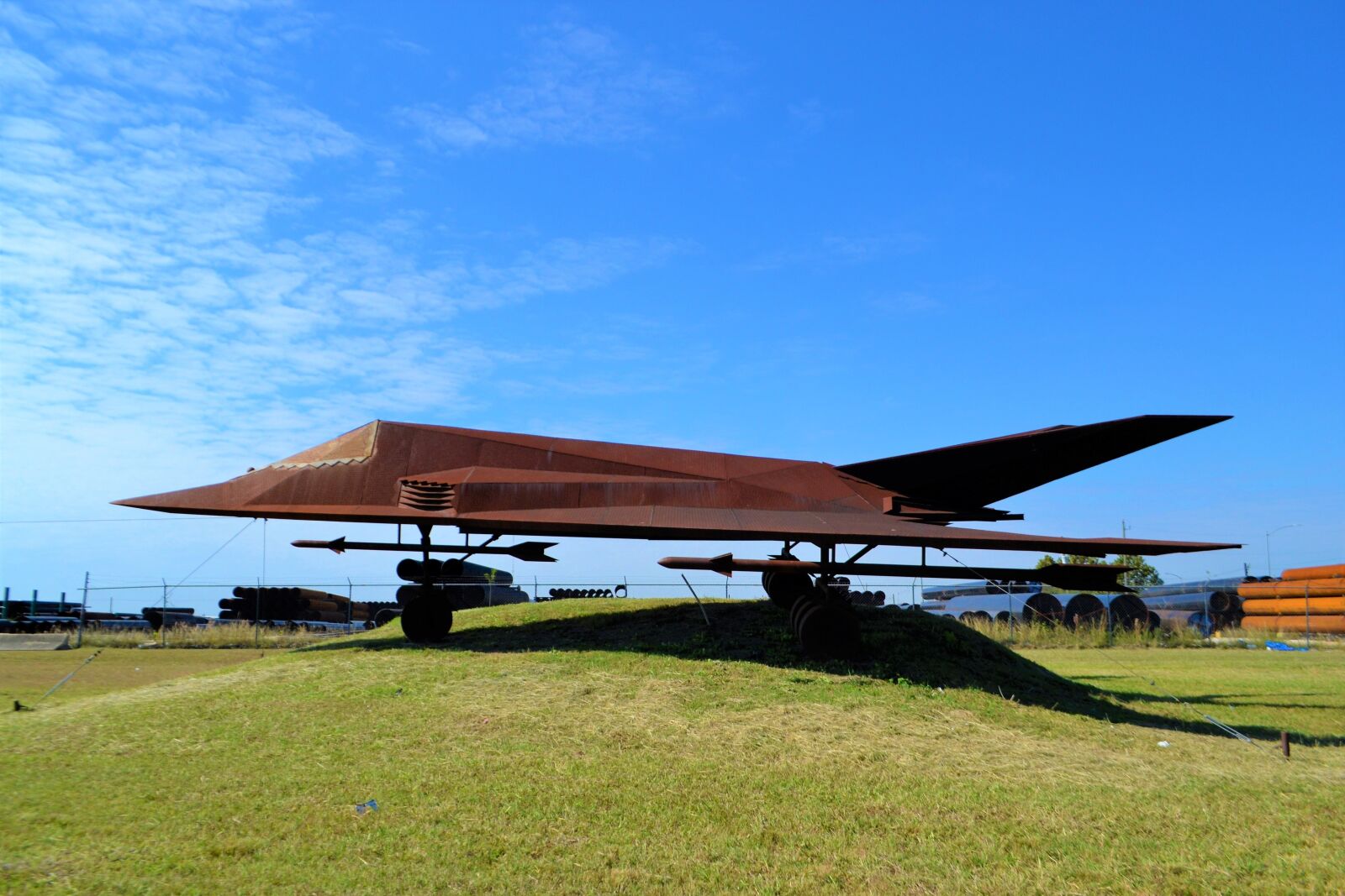 Nikon D3100 sample photo. Stealth bomber, replica, model photography