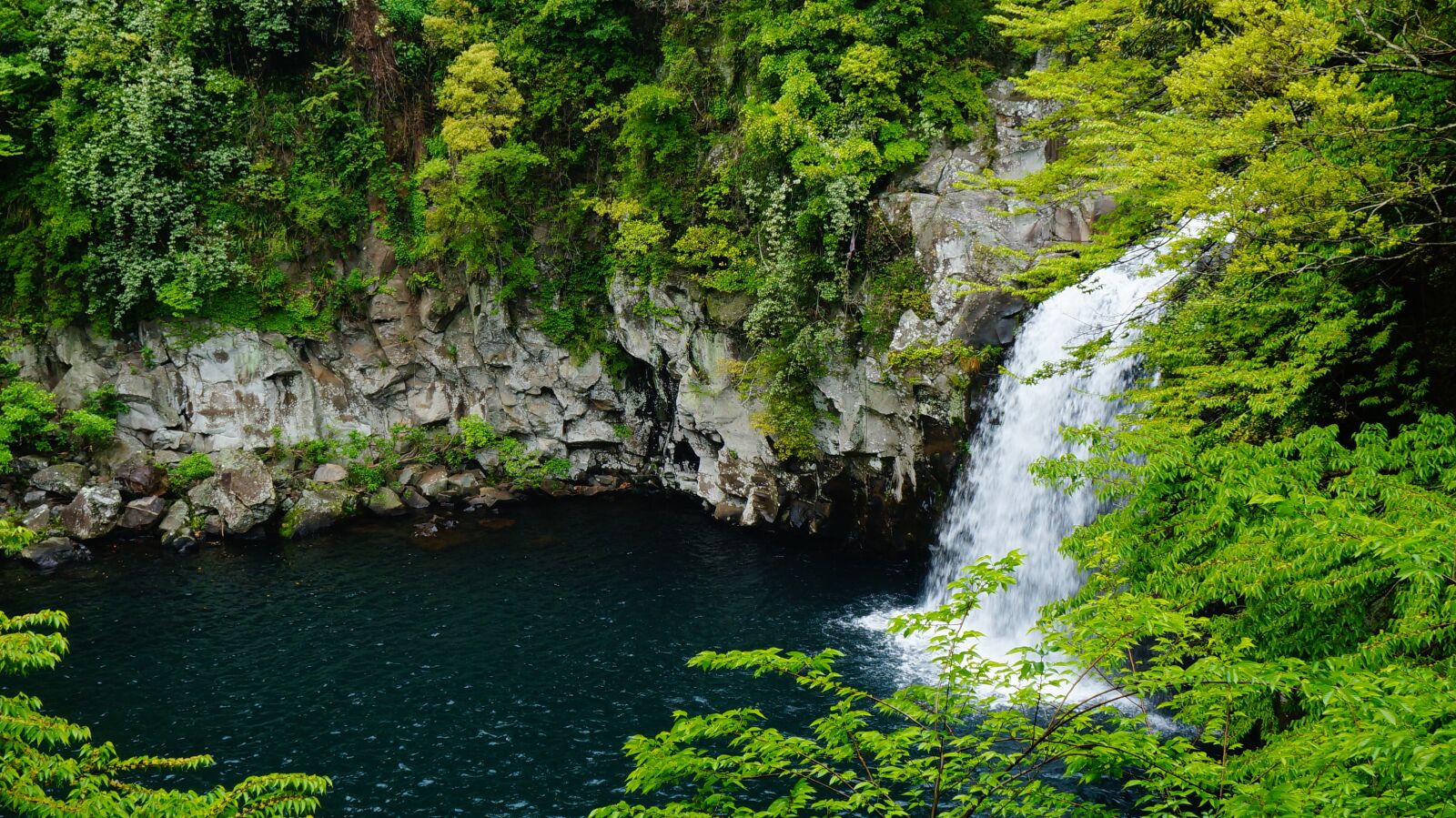Sony Alpha NEX-F3 + Sony E 18-55mm F3.5-5.6 OSS sample photo. Jeju island falls cheonjeyeon photography