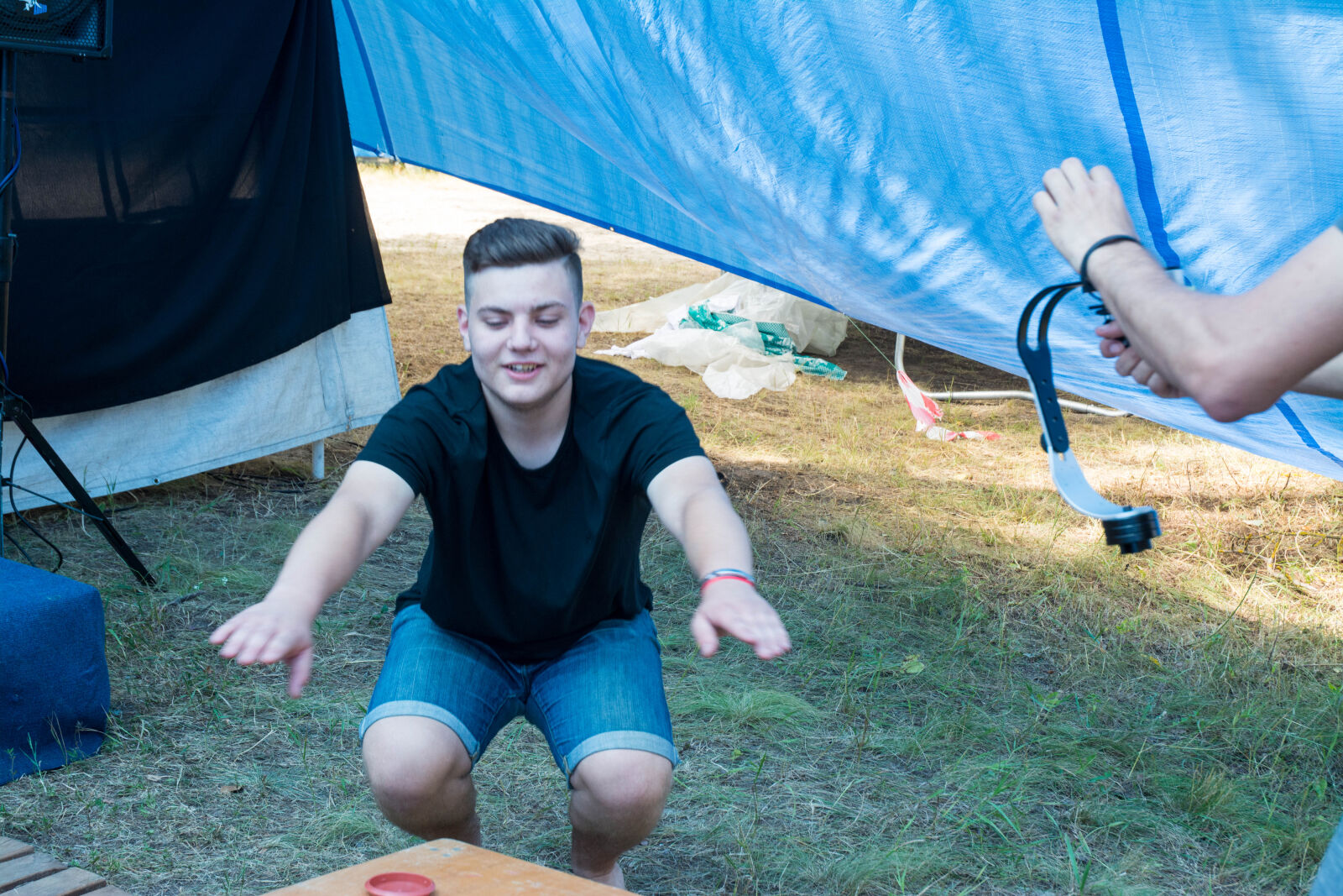Nikon D7100 sample photo. Camp, dip, forest, pine photography