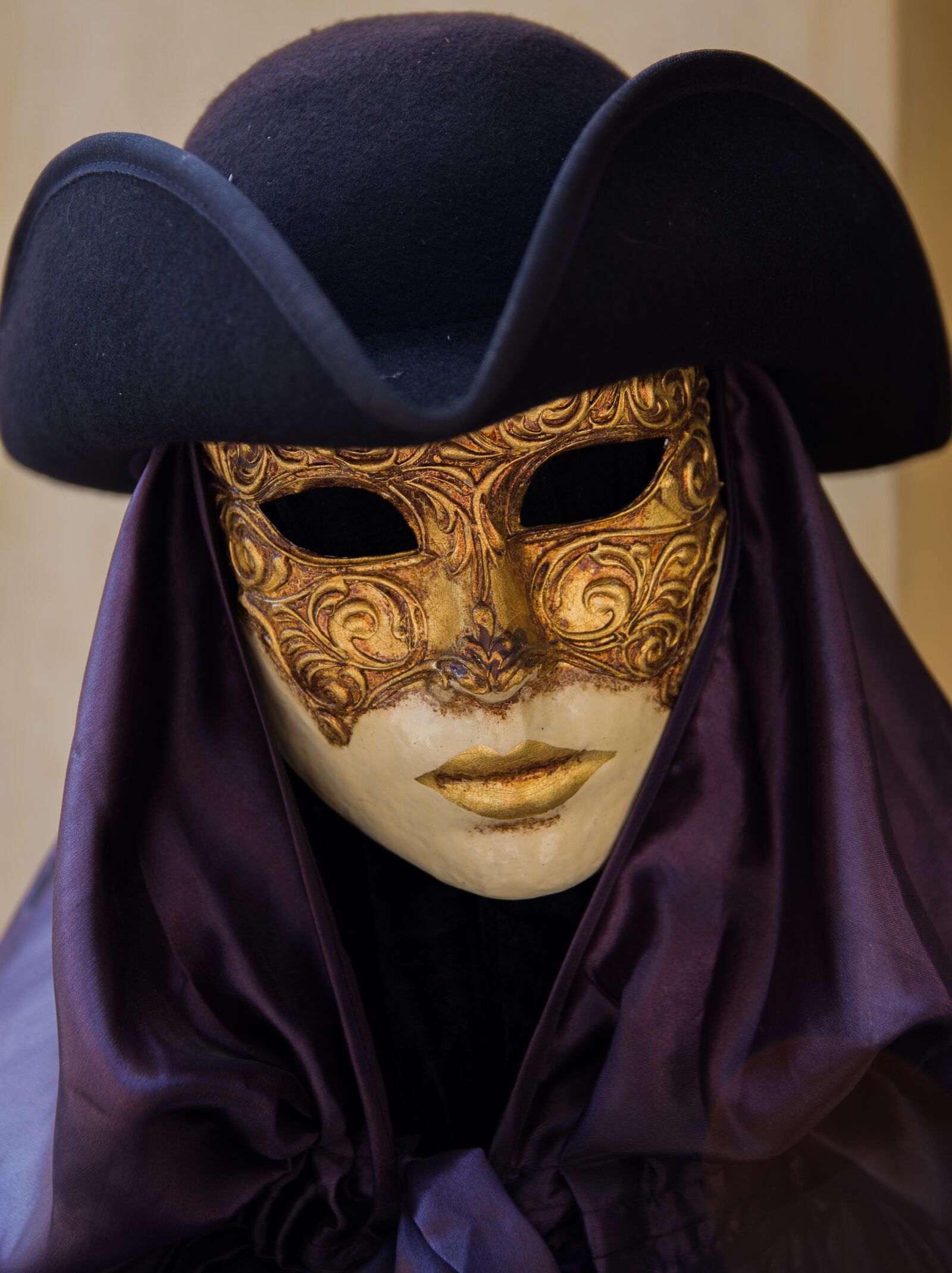 Pentax K-70 sample photo. Venice, mask, hat photography