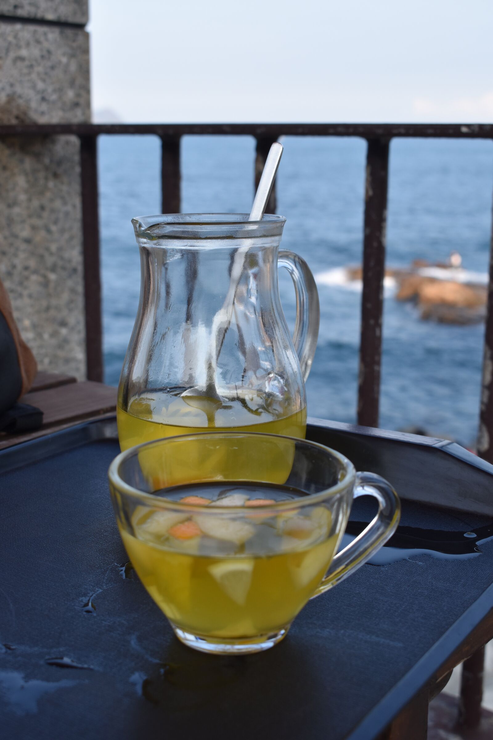 Nikon D5500 sample photo. Glass, drink, sea photography
