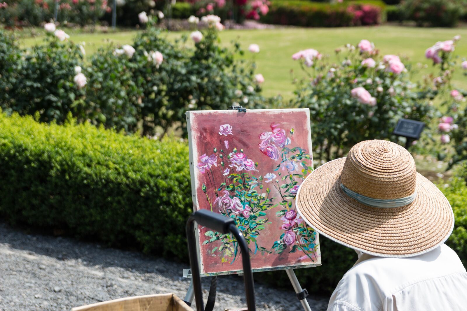 Canon EOS 100D (EOS Rebel SL1 / EOS Kiss X7) sample photo. Painting, rose, artwork photography