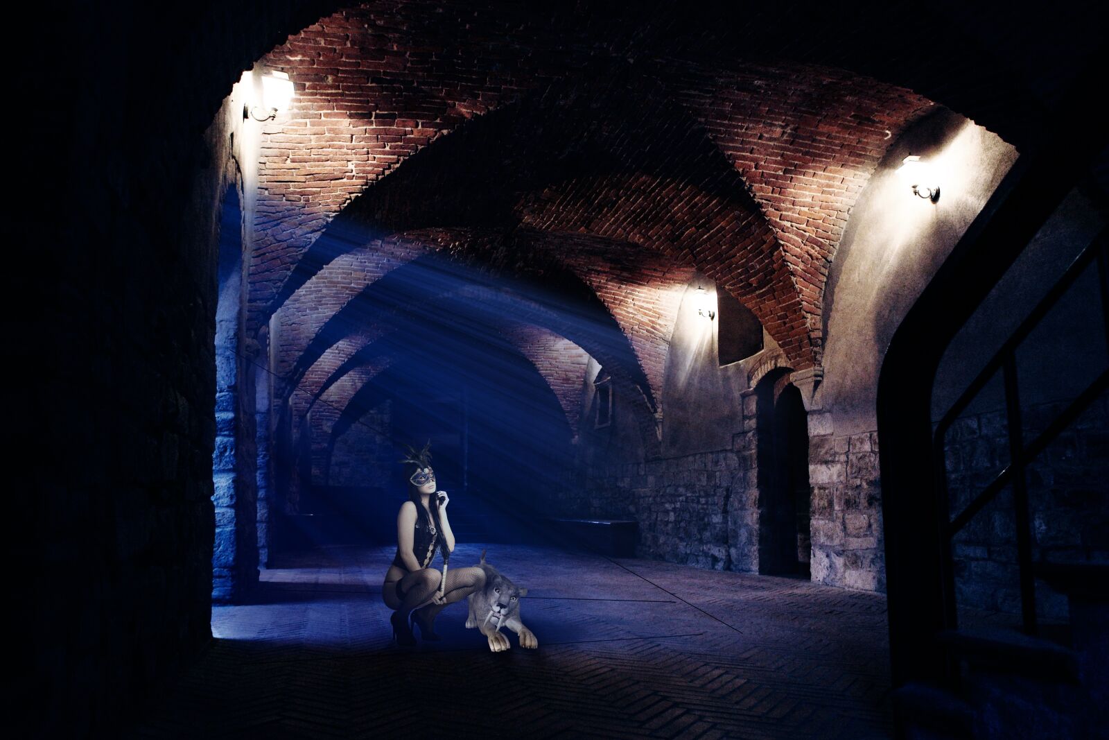Canon EOS 5D Mark II sample photo. Gothic, vault, side light photography