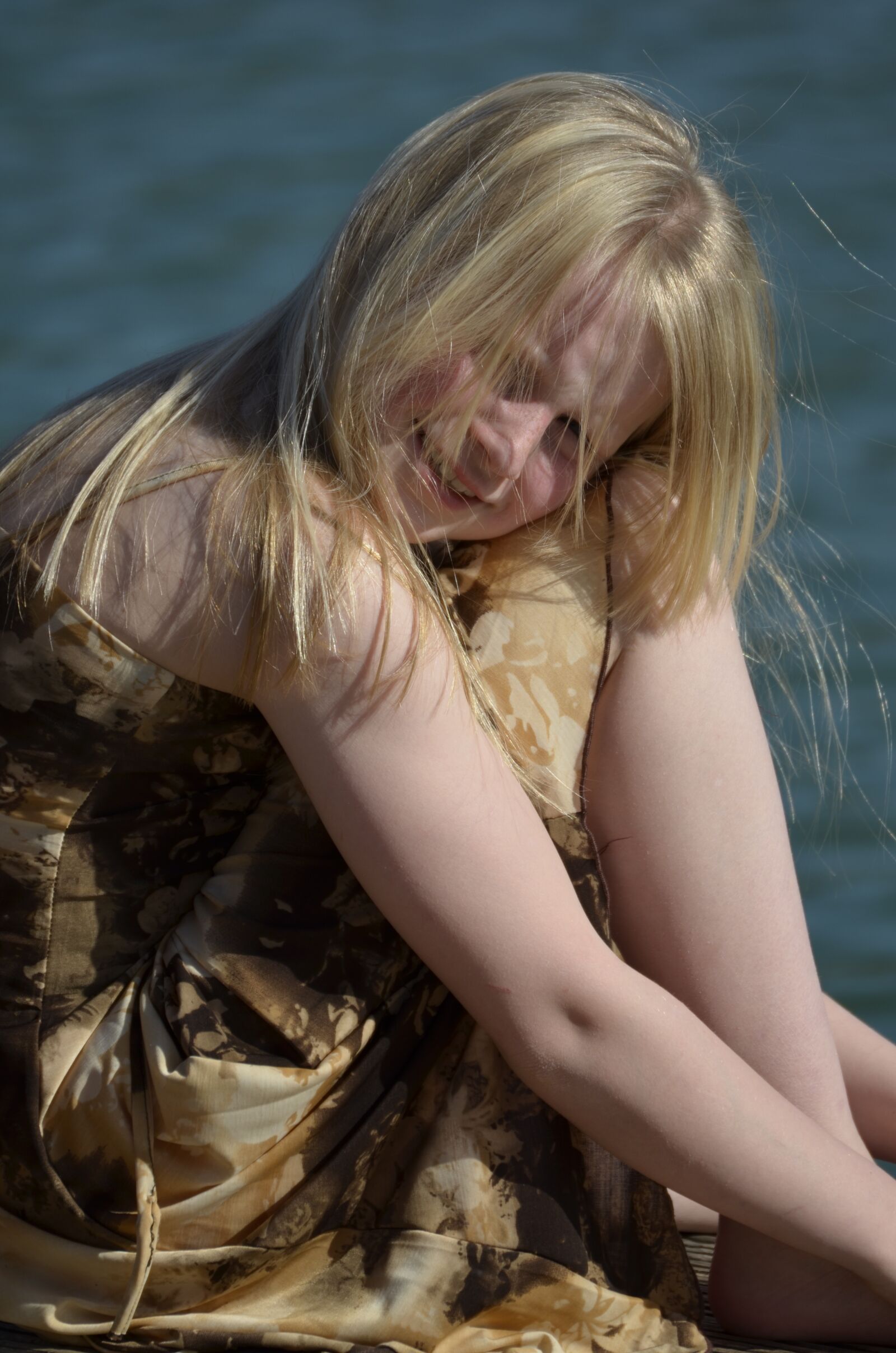 Nikon D5100 sample photo. Girl, blond, nature photography