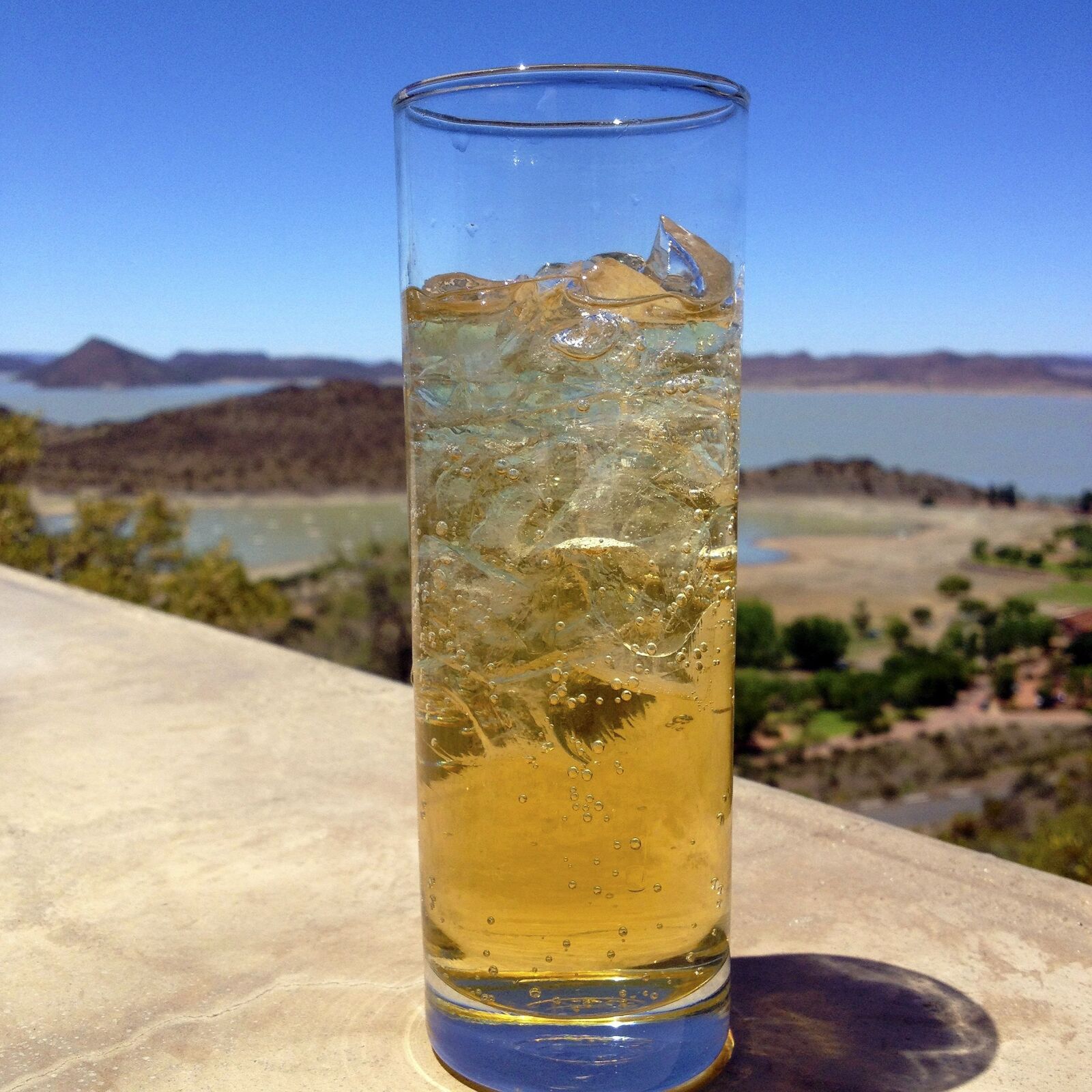 Apple iPhone 4S sample photo. Glass, water, gariep dam photography