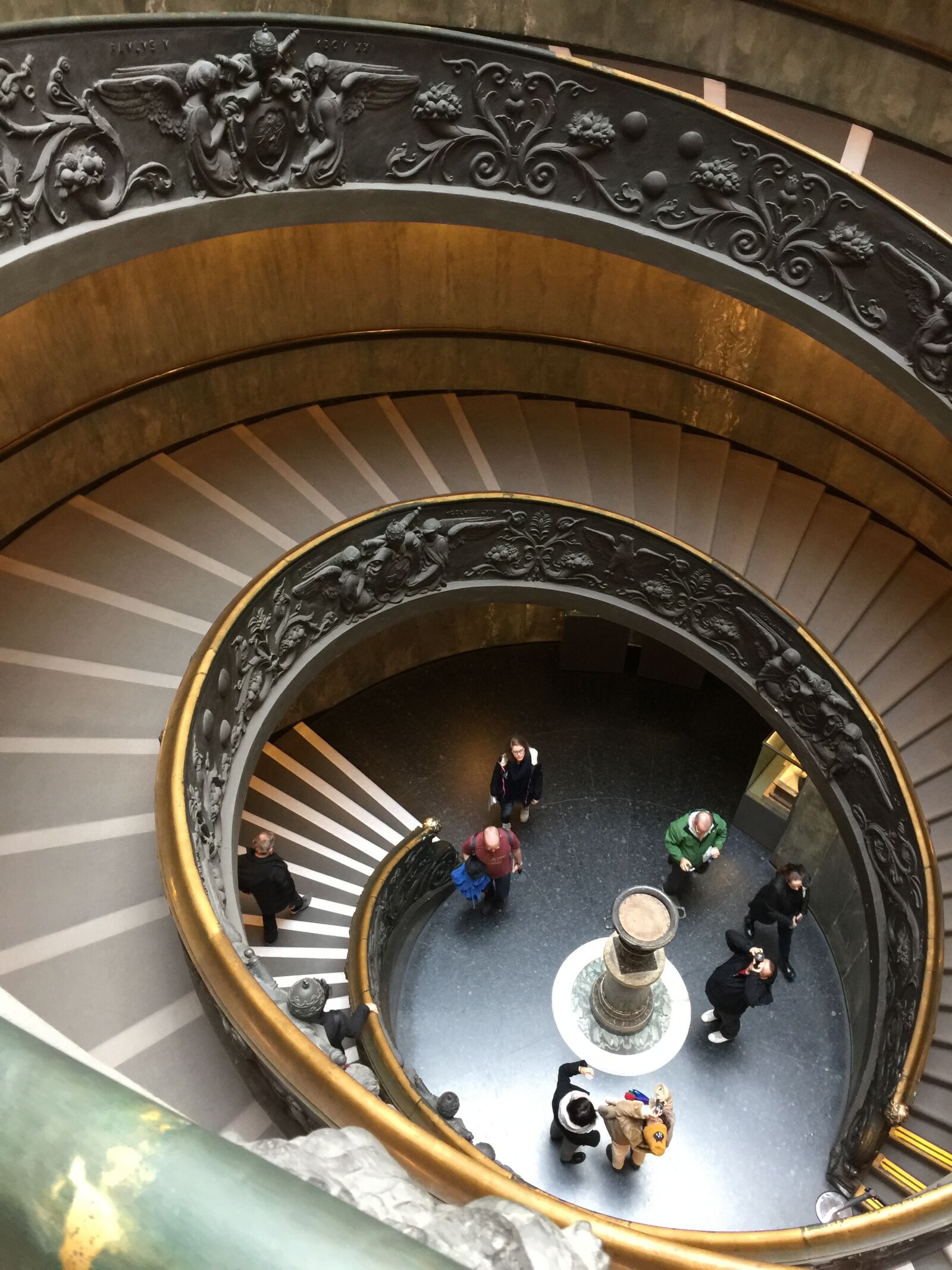 iPhone 6 Plus back camera 4.15mm f/2.2 sample photo. Vatican, spiral steps, rome photography