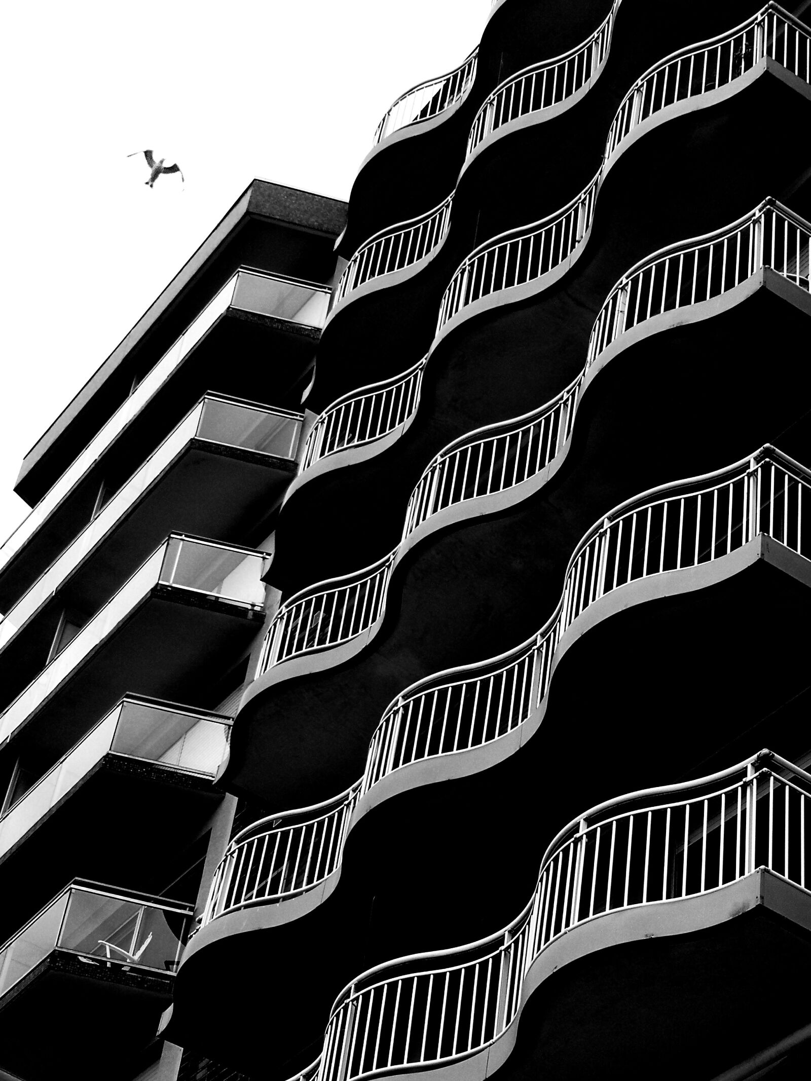 HUAWEI CLT-L29 sample photo. Building, black and white photography