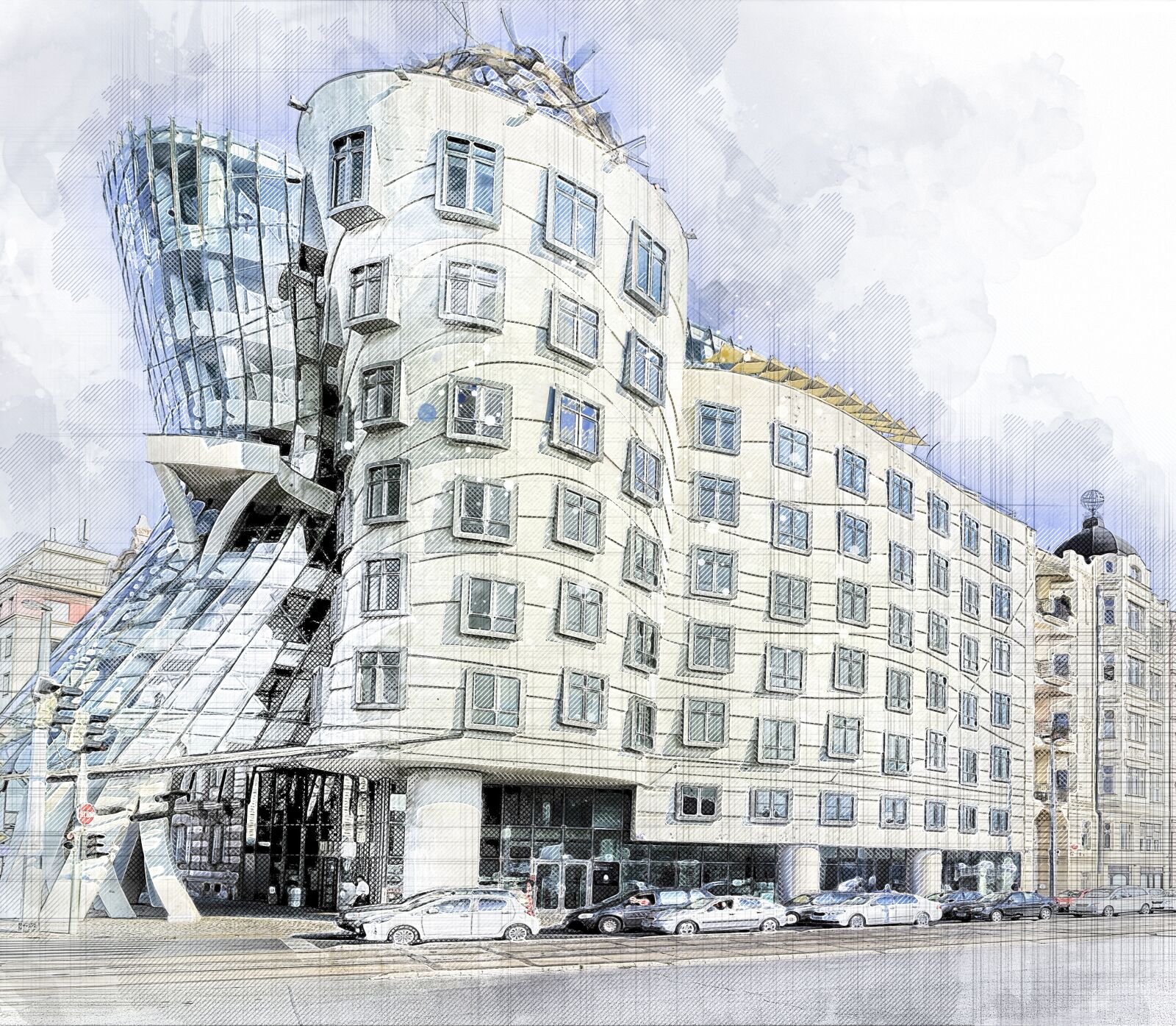 Nikon D5100 sample photo. Building, the dancing house photography