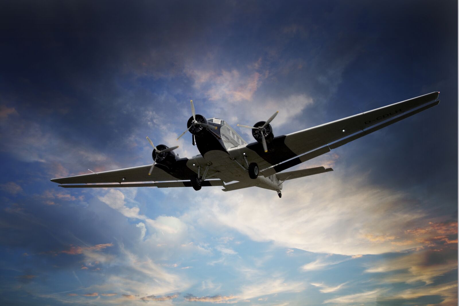 Canon EOS 40D sample photo. Aircraft, ju 52, sky photography