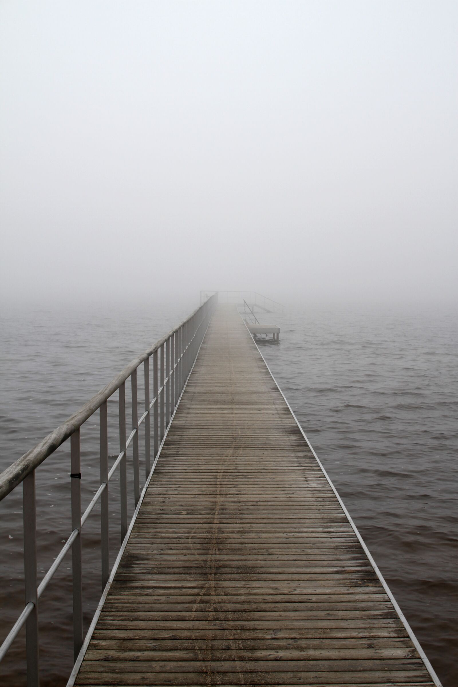 Canon EOS 7D sample photo. Bridge, fog, a jetty photography