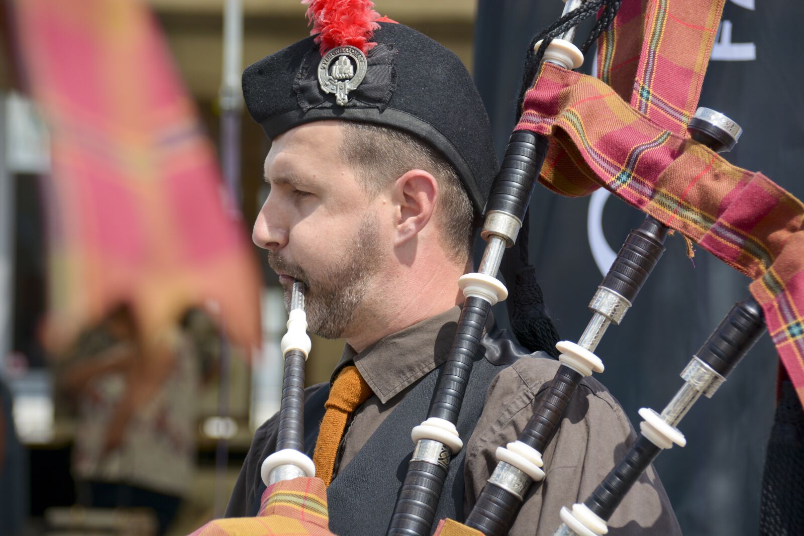 Nikon D7100 sample photo. Bagpipes, music, scotland photography