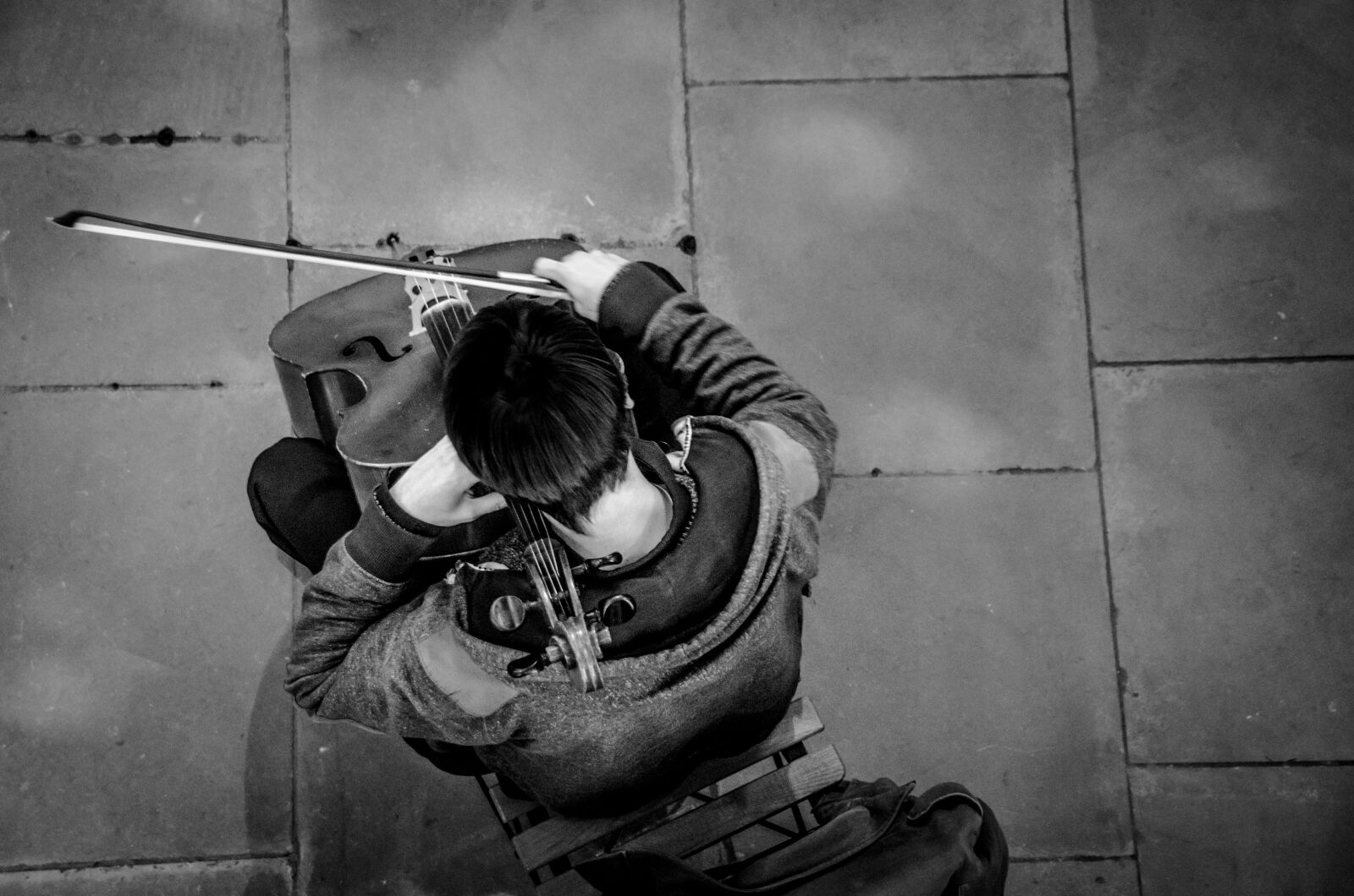 Nikon D7000 sample photo. Black, and, white, busker photography