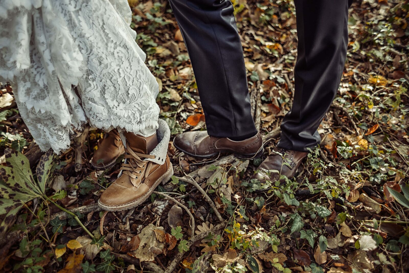 Canon EF 28mm F1.8 USM sample photo. Boots, shoes, autumn, mud photography