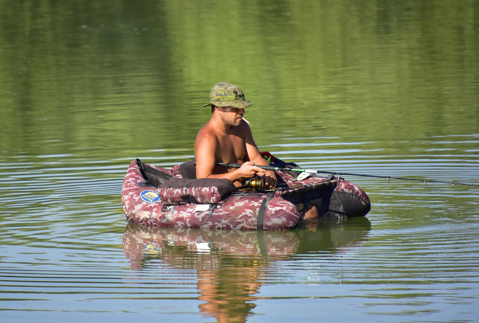 Nikon D7200 sample photo. Fisherman, fishing, river photography