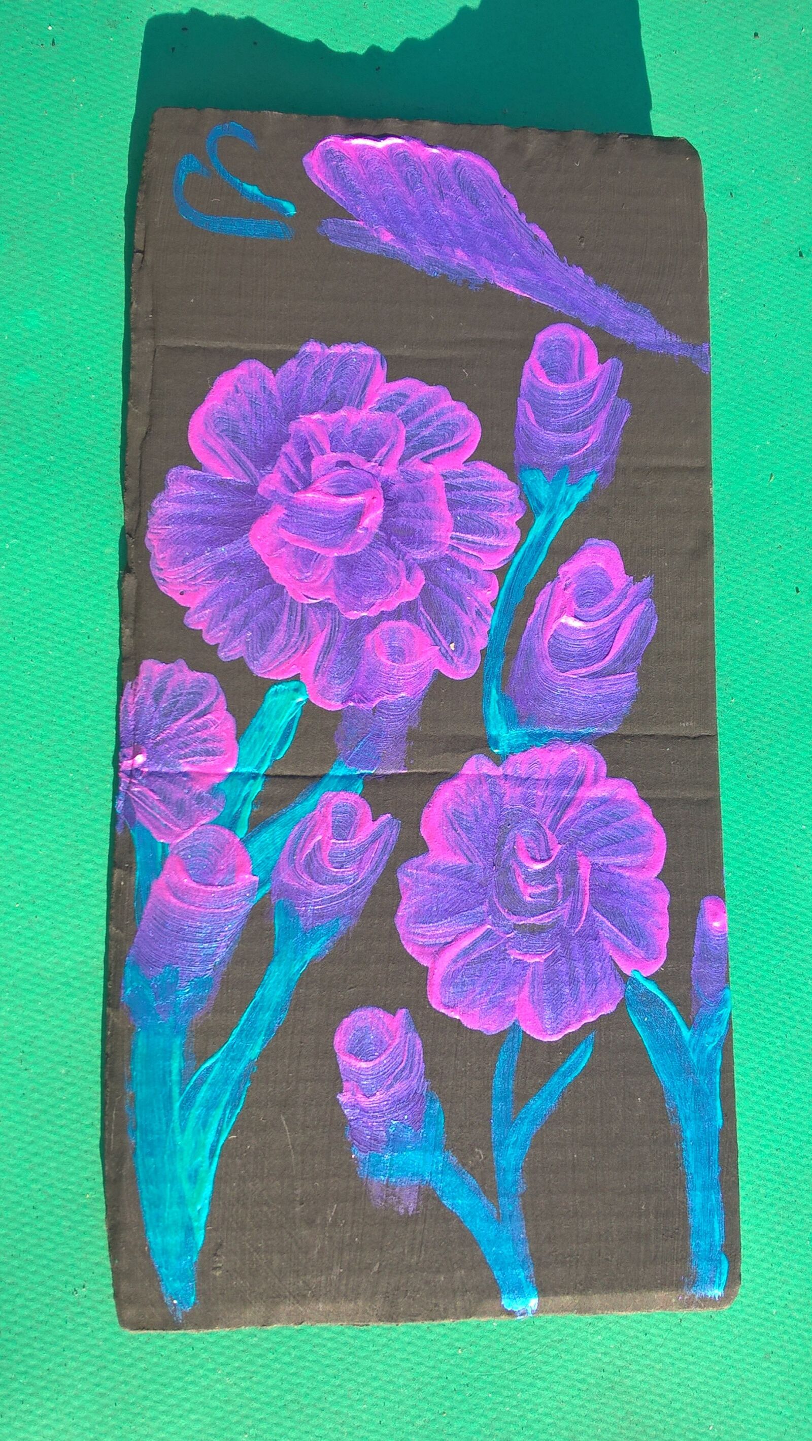 Microsoft Lumia 640 LTE sample photo. Art, flowers, acrylics photography