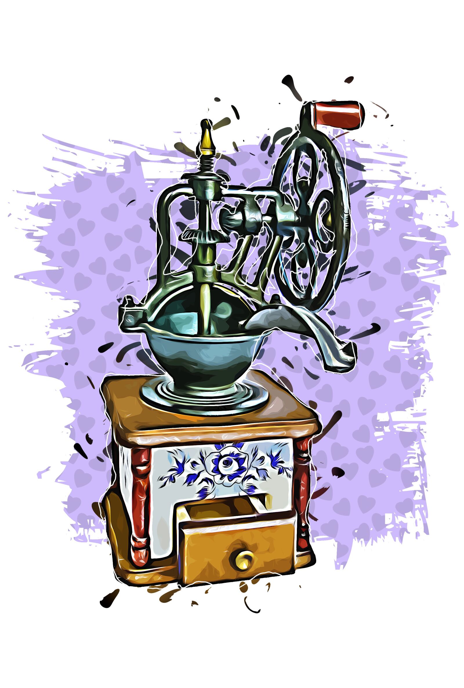 Canon EOS 70D sample photo. Coffee, grinder, old photography