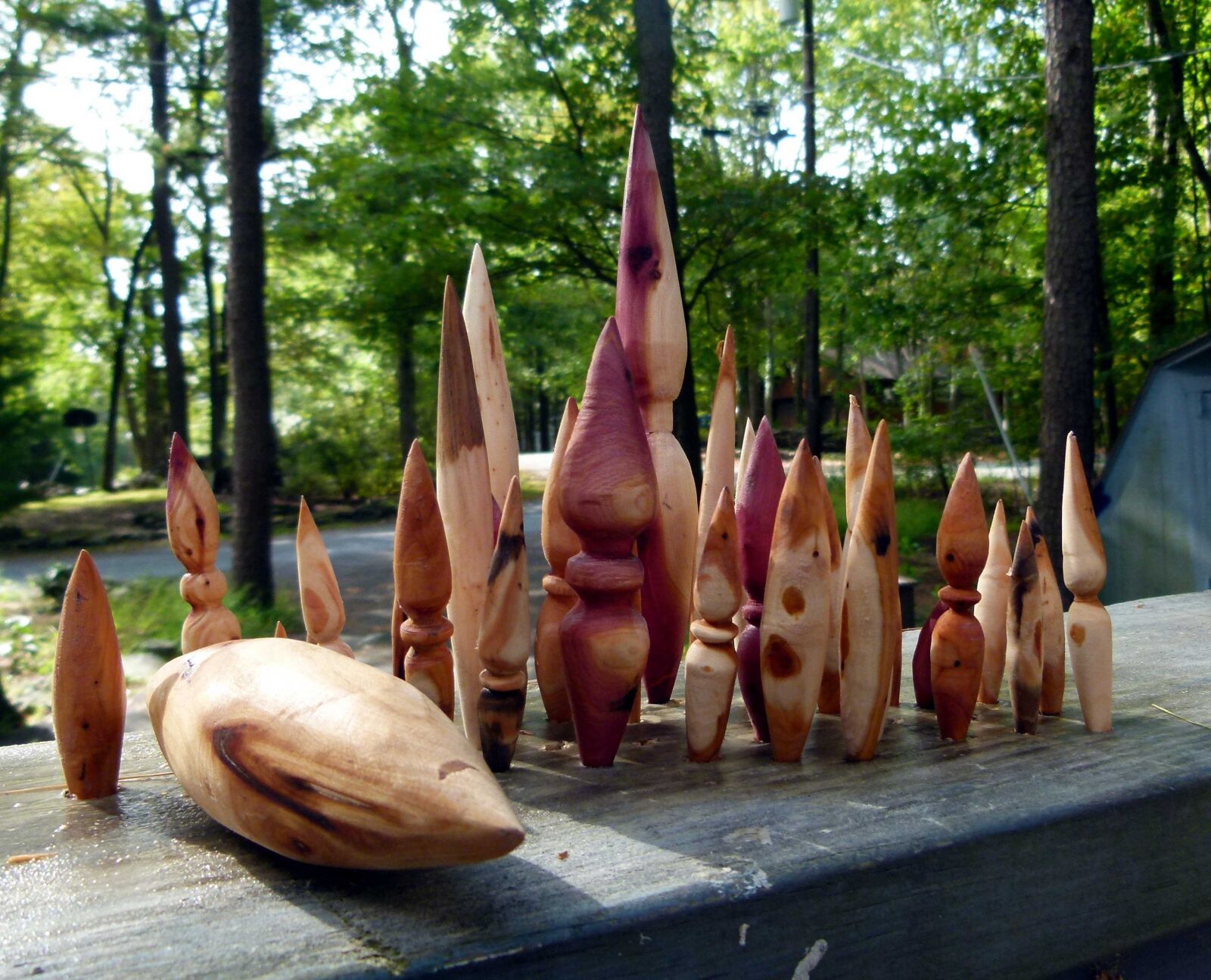 Panasonic Lumix DMC-FZ100 sample photo. Wood, shapes, woodturned shapes photography