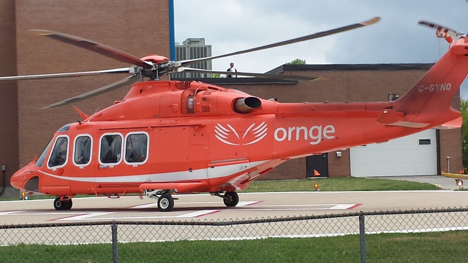 Samsung Galaxy S4 sample photo. Ornge, air, ambulance photography