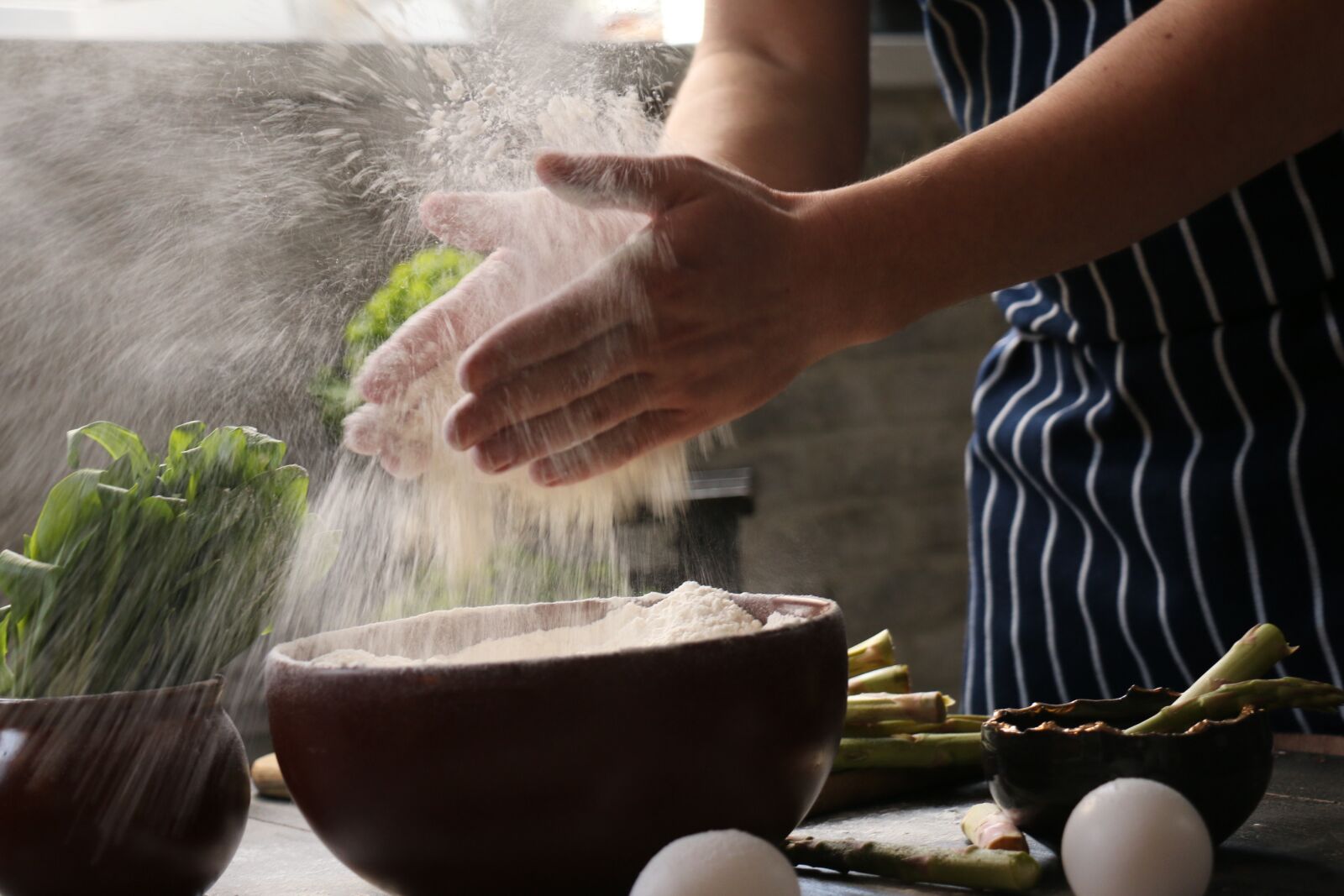 Canon EOS 70D sample photo. Flour, eggs, pie photography