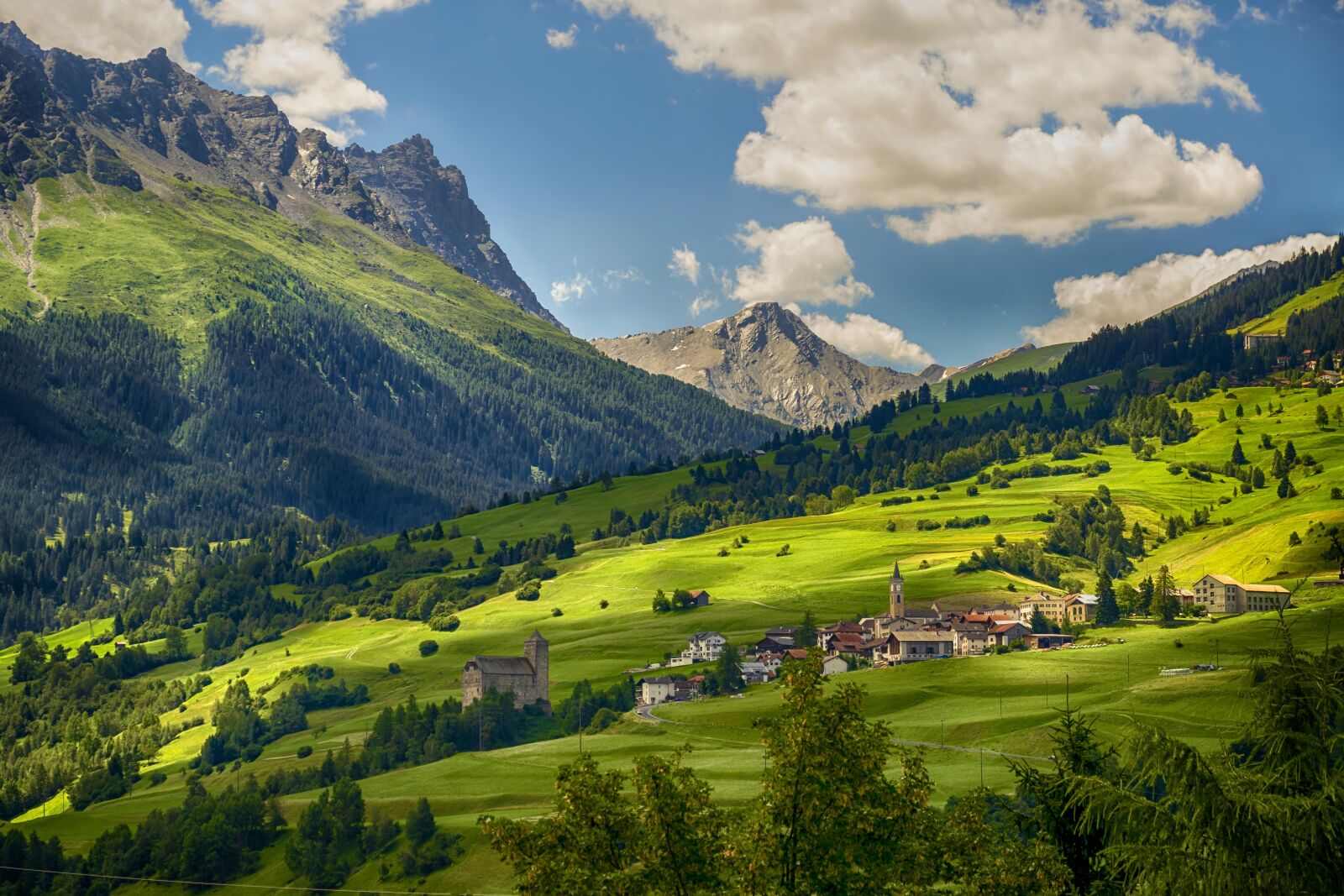 Nikon D5300 sample photo. Switzerland, village, mountains photography