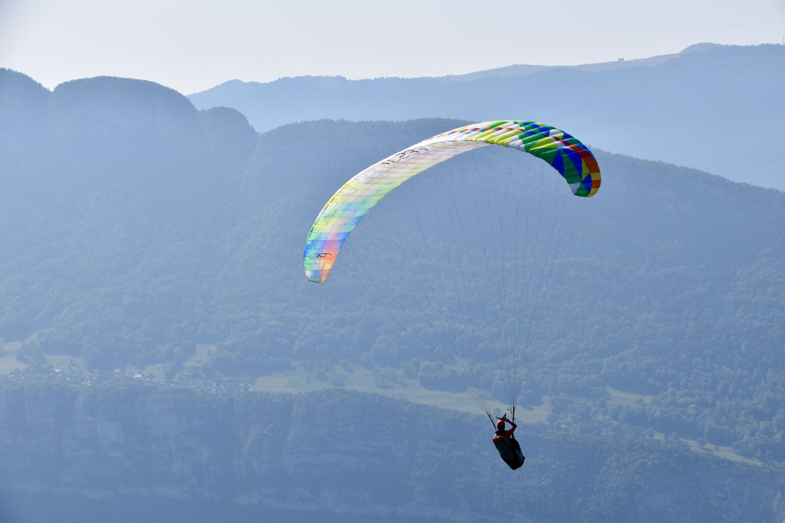 Nikon D5600 sample photo. Paragliding, paraglider, panoramic views photography