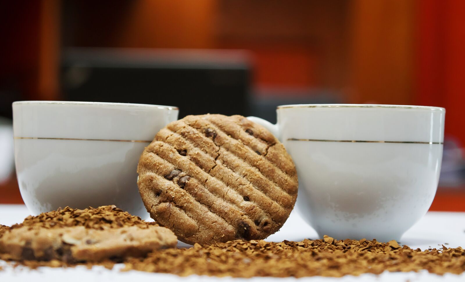 Nikon D5300 sample photo. Coffee with biscuits, biscuits photography
