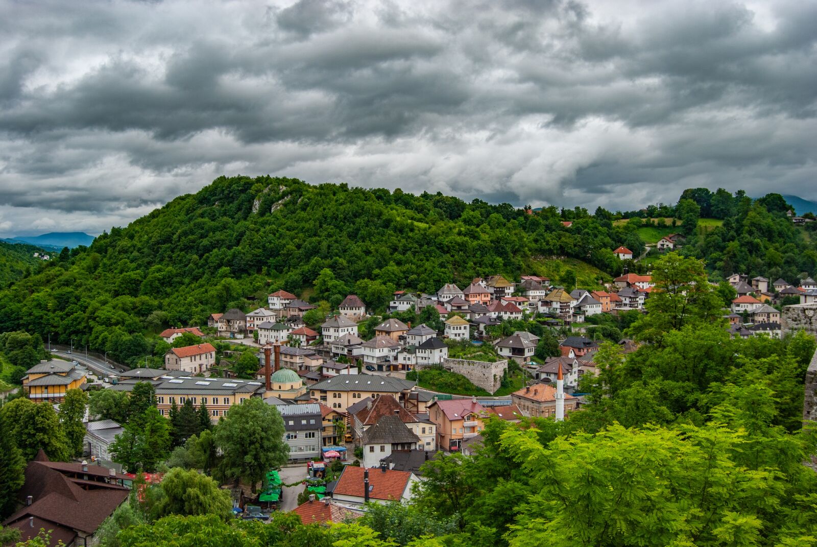 Nikon D60 sample photo. Travnik, city, town photography