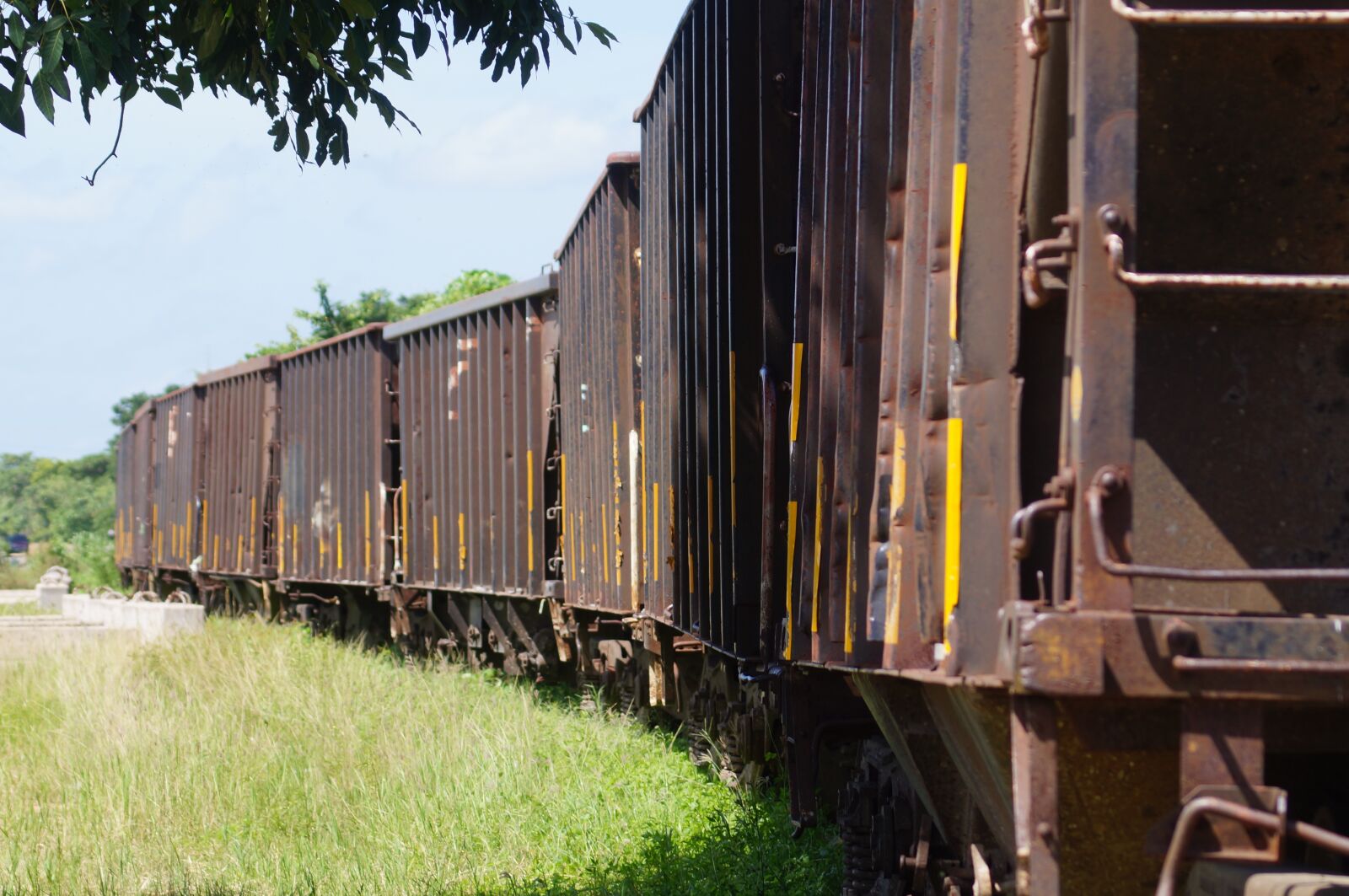 Sony SLT-A37 sample photo. Train, wagons, way of photography