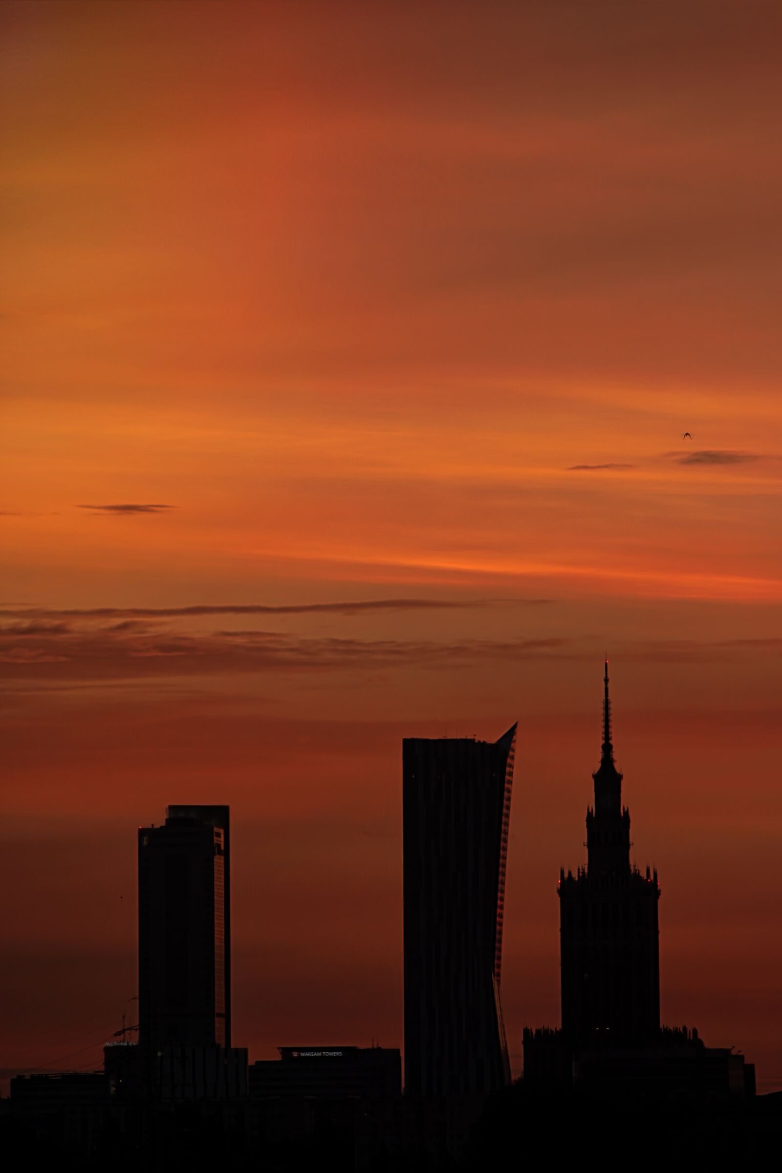 Canon EF75-300mm f/4-5.6 sample photo. Warsaw, sunrise, the sun photography