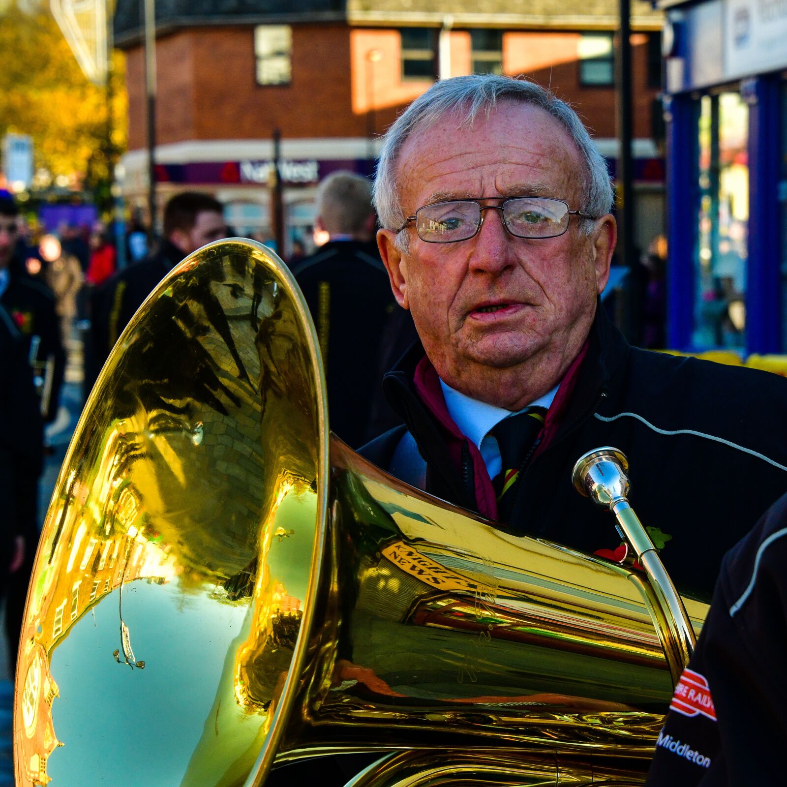 Nikon D850 sample photo. Portrait, bandsman, tuba photography