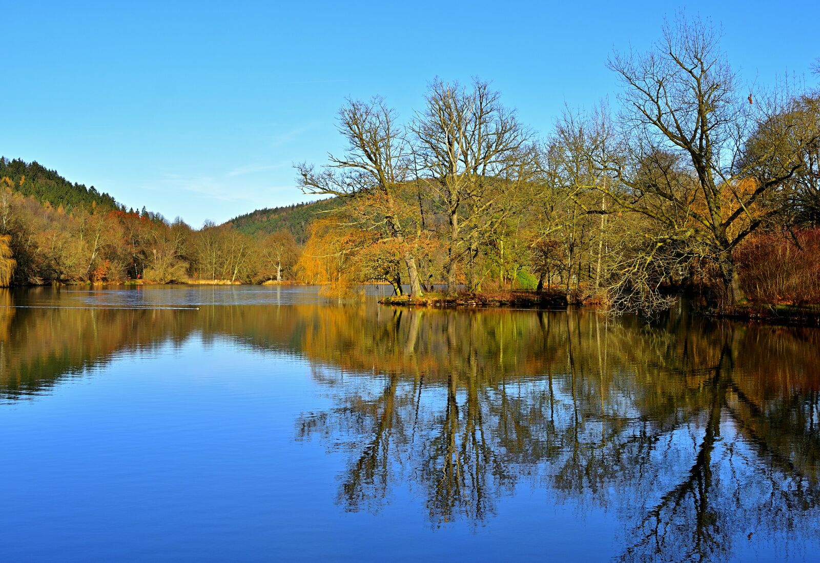 Nikon D5200 sample photo. Park lake, autumn, landscape photography