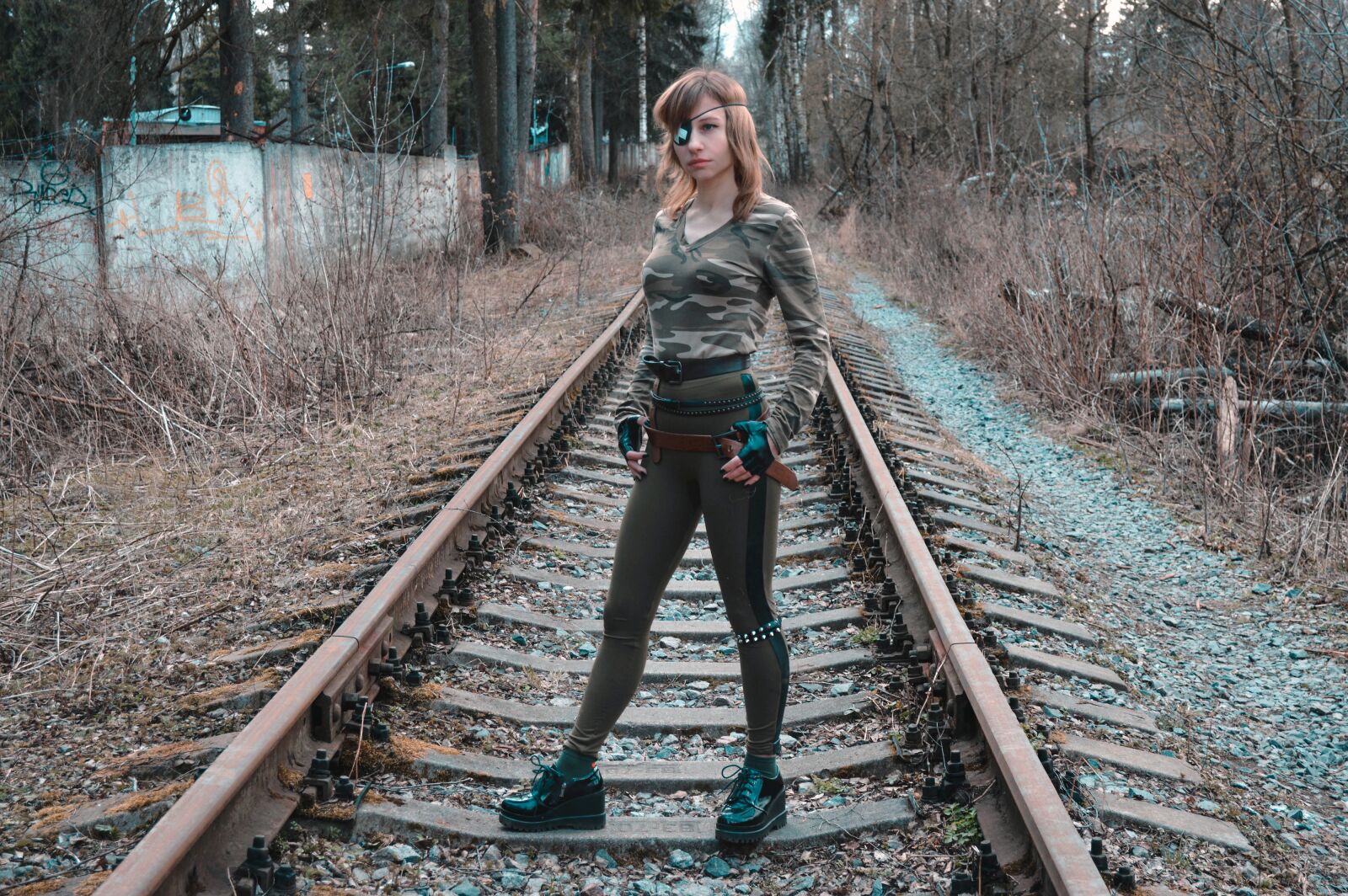 Nikon D3200 sample photo. Rails, sleepers, ways photography