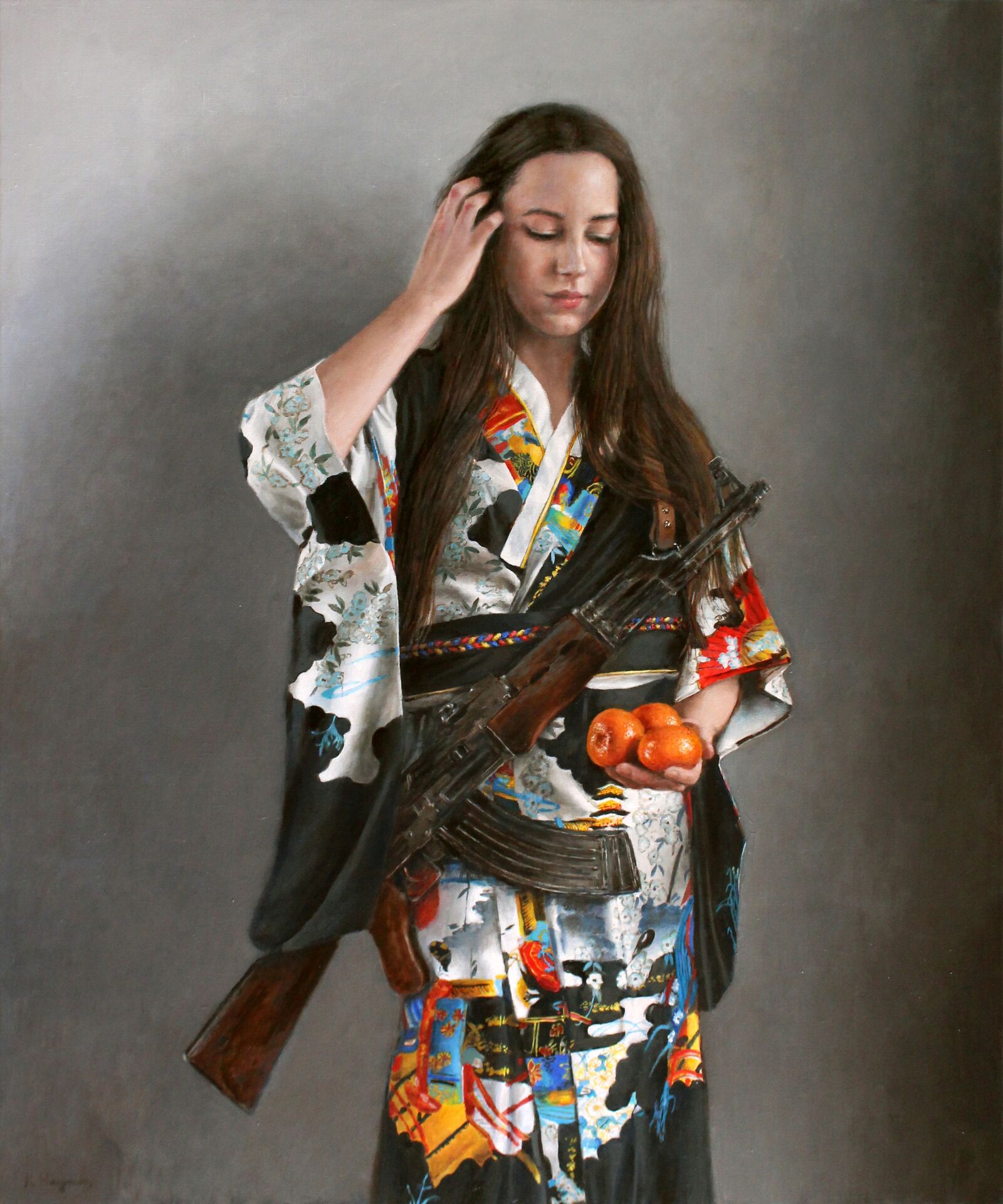 Canon EOS 650D (EOS Rebel T4i / EOS Kiss X6i) sample photo. Kimono, rifle, gun photography