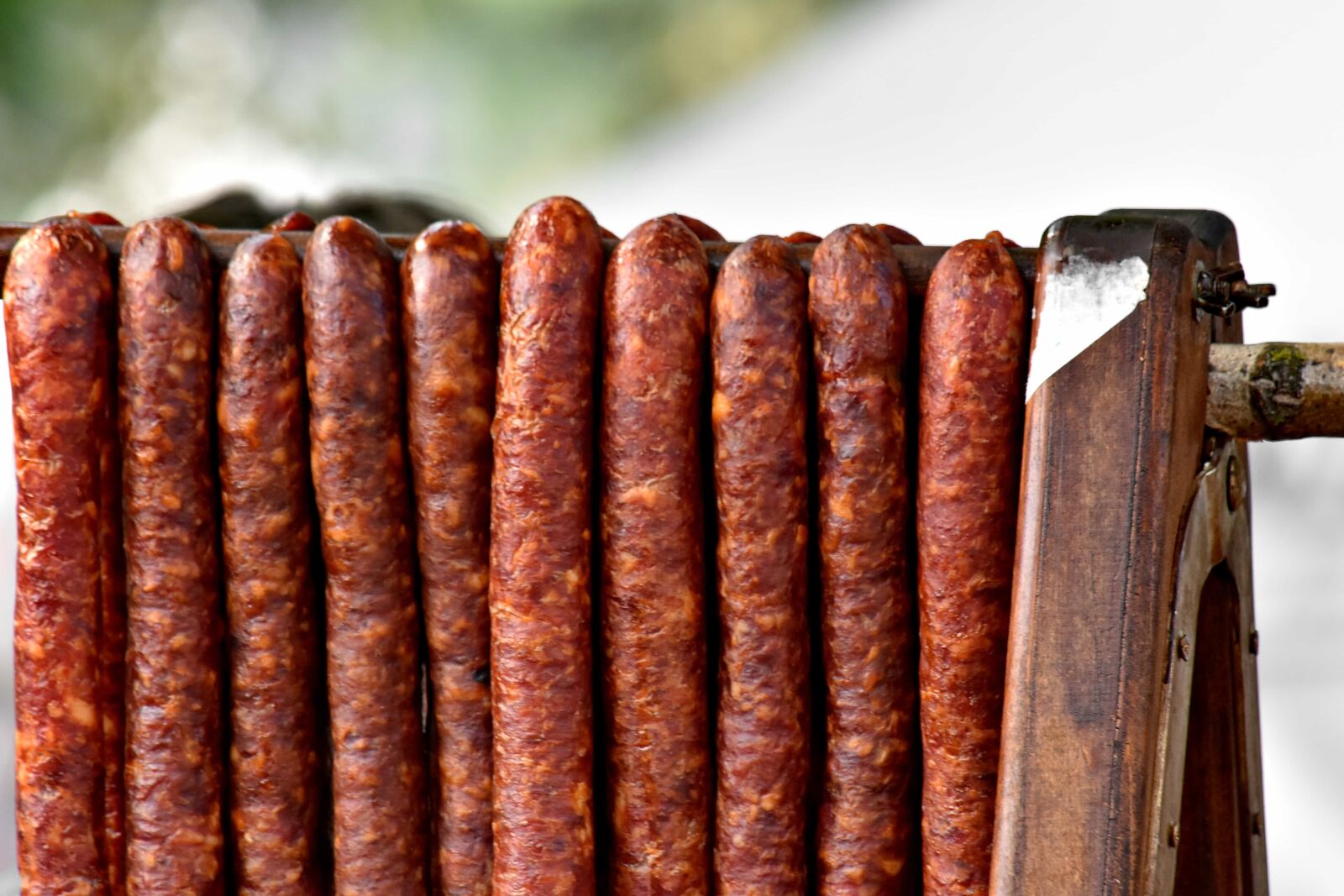 Nikon D5500 sample photo. Bratwurst, pork, raw meat photography