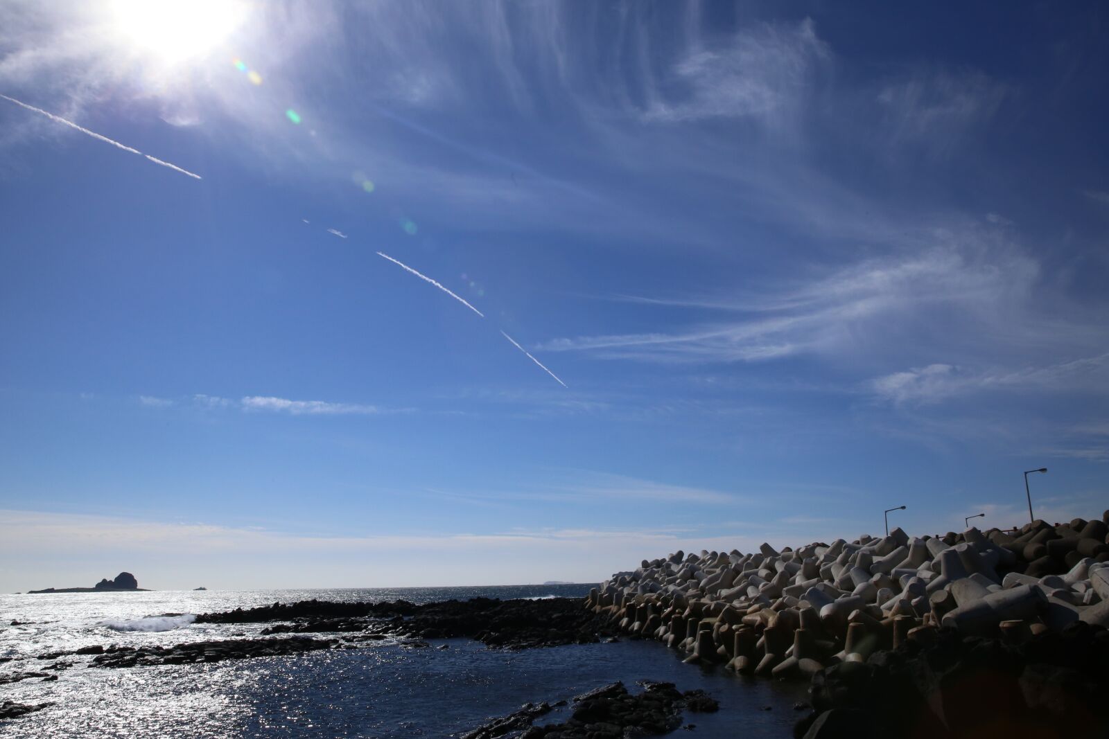 Canon EOS 6D + Canon EF 24-70mm F2.8L II USM sample photo. Jeju island, sky, wind photography