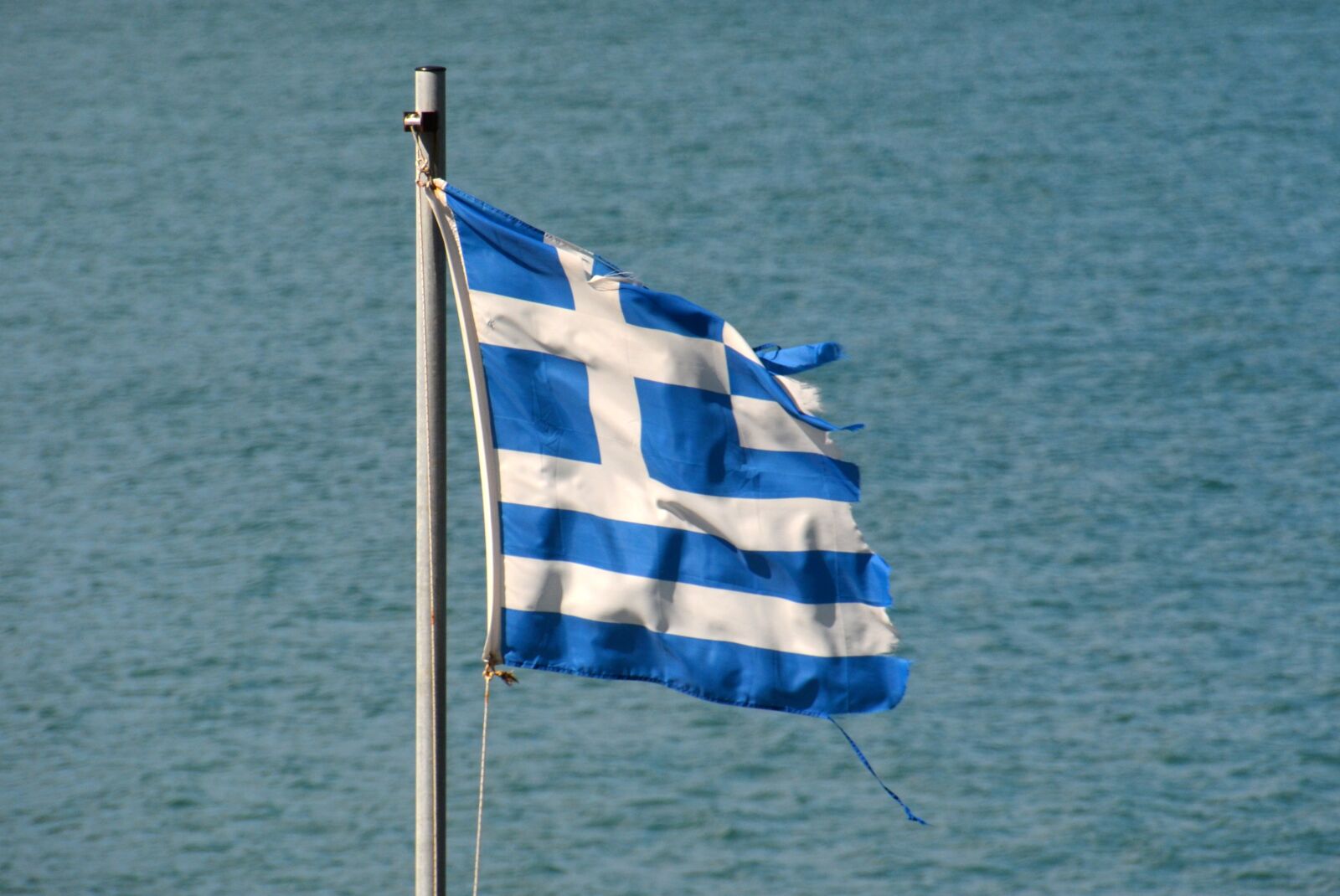 Nikon D5100 sample photo. Greece, crisis, flag photography