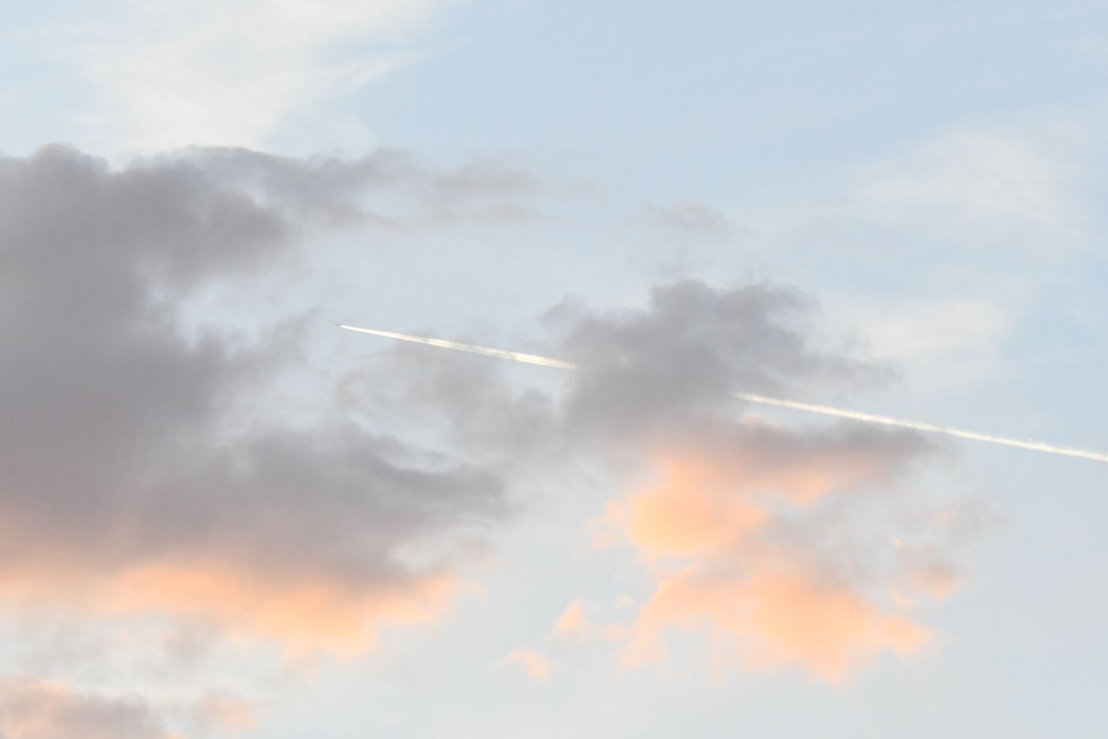 Nikon D7500 sample photo. Clouds, plane, airplane photography