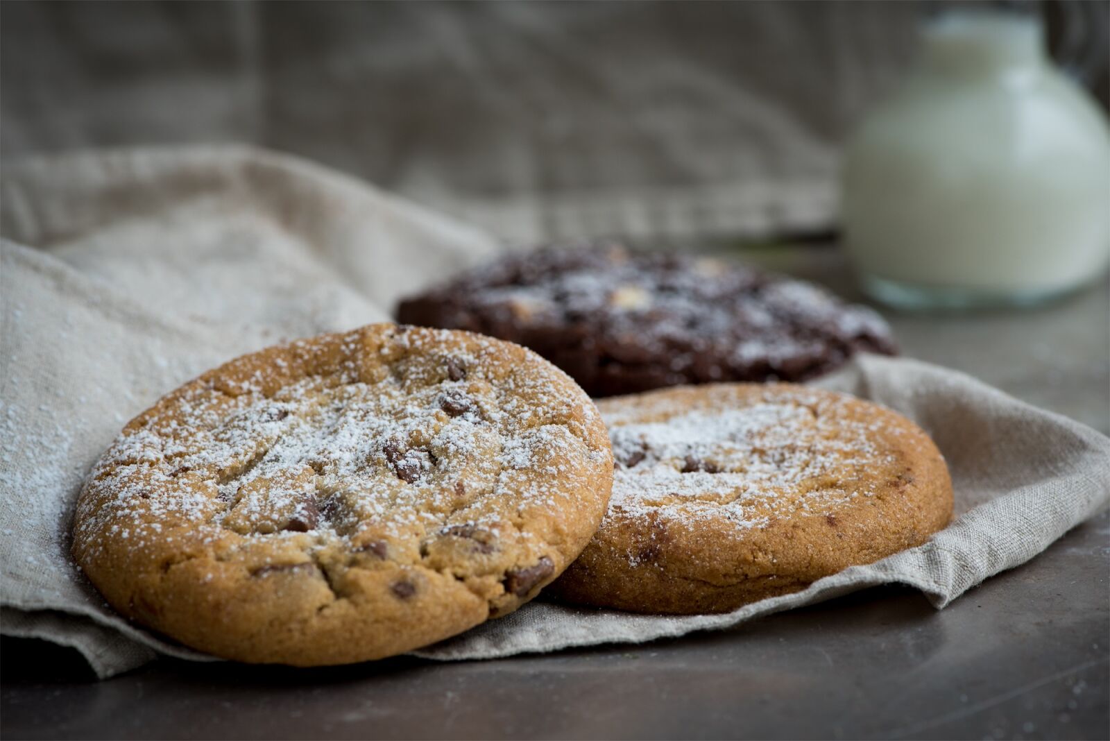 Nikon D750 sample photo. Cookie, lighter cookie, nut photography